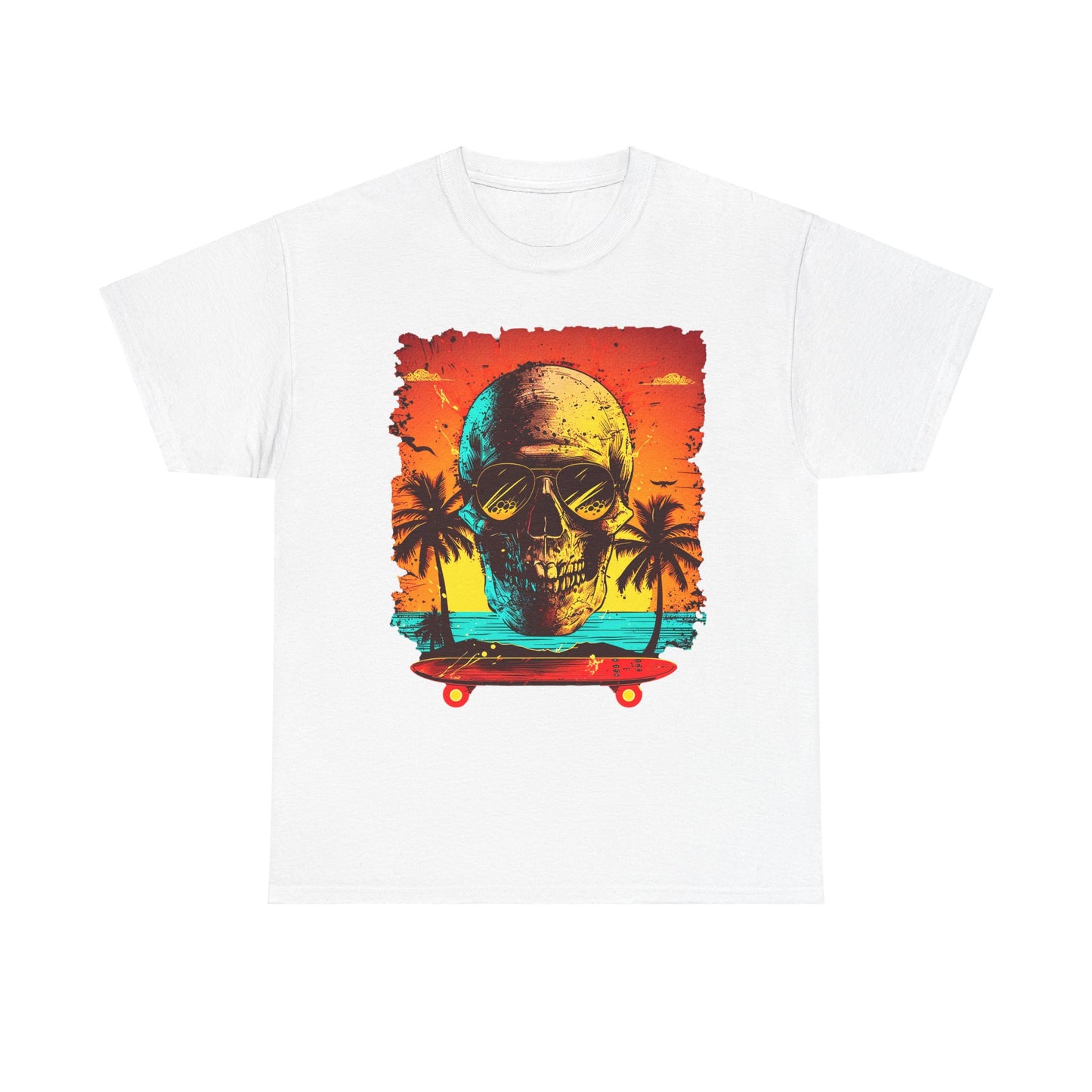 Skull Beach Unisex Heavy Cotton Tee