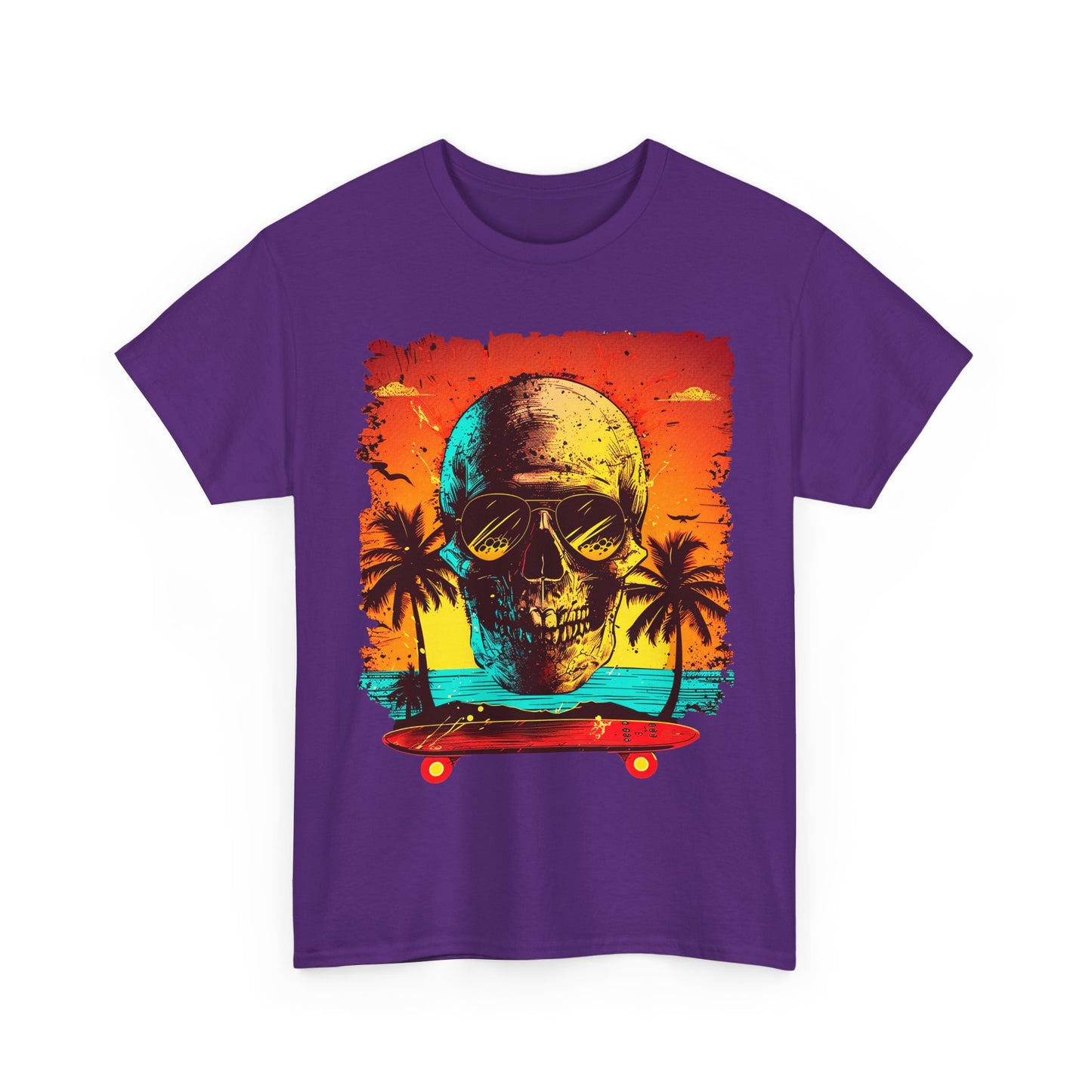 Skull Beach Unisex Heavy Cotton Tee