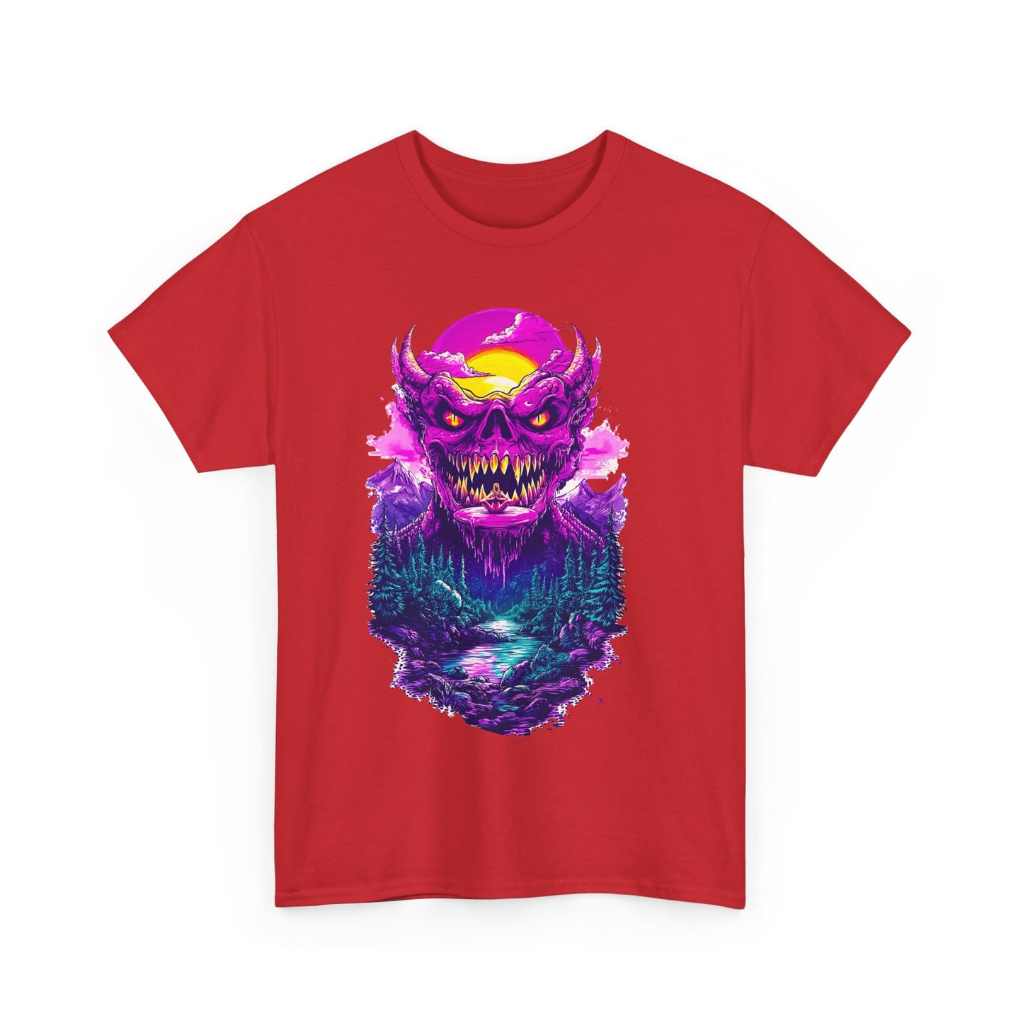 Demon Night Unisex Heavy Cotton Tee