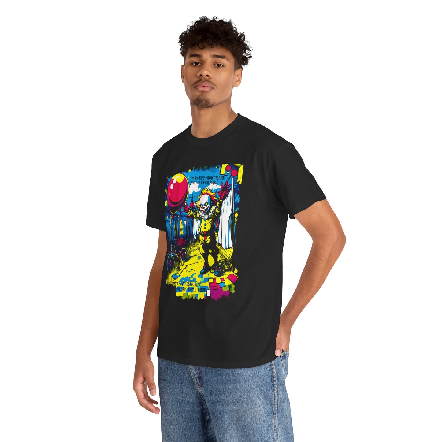 Fitzboyz Halloween 2024 You'll Float Too Unisex Heavy Cotton Tee