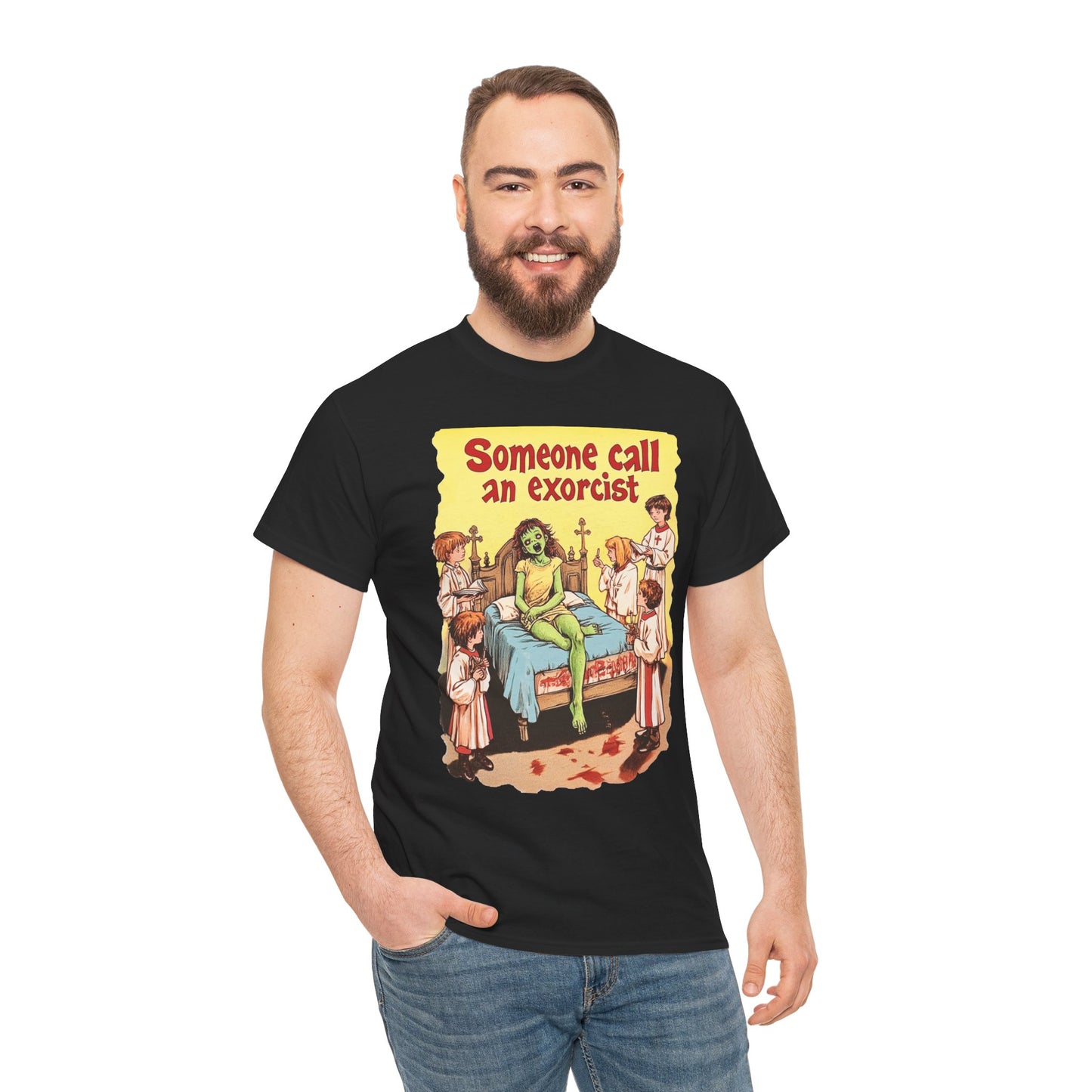 Someone Call An Exorcist Unisex Heavy Cotton Tee