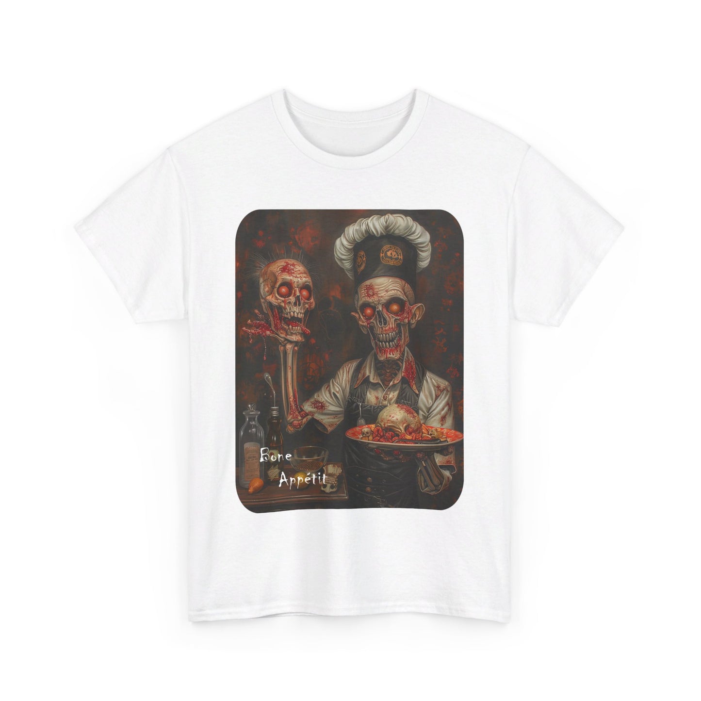 Fitzboyzprintz Bone Appetit Unisex Heavy Cotton Tee