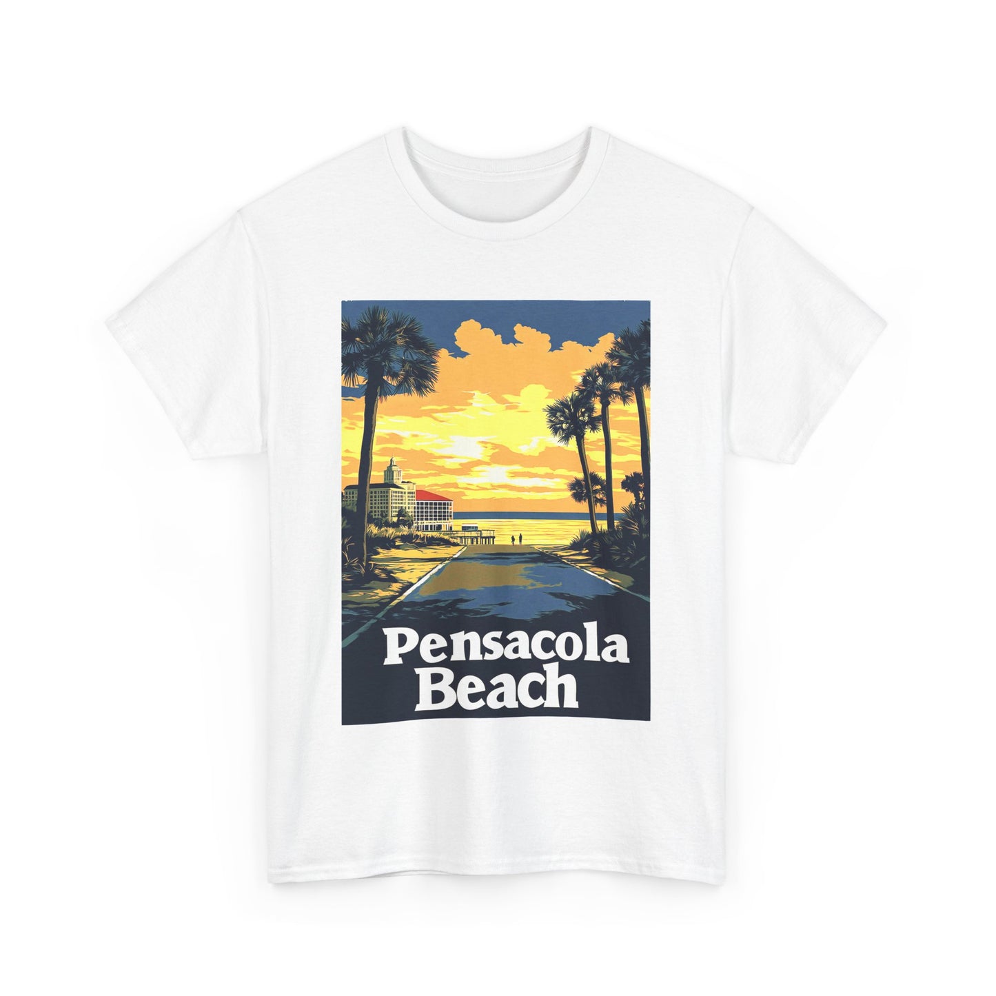 Pensacola Beach Unisex Heavy Cotton Tee