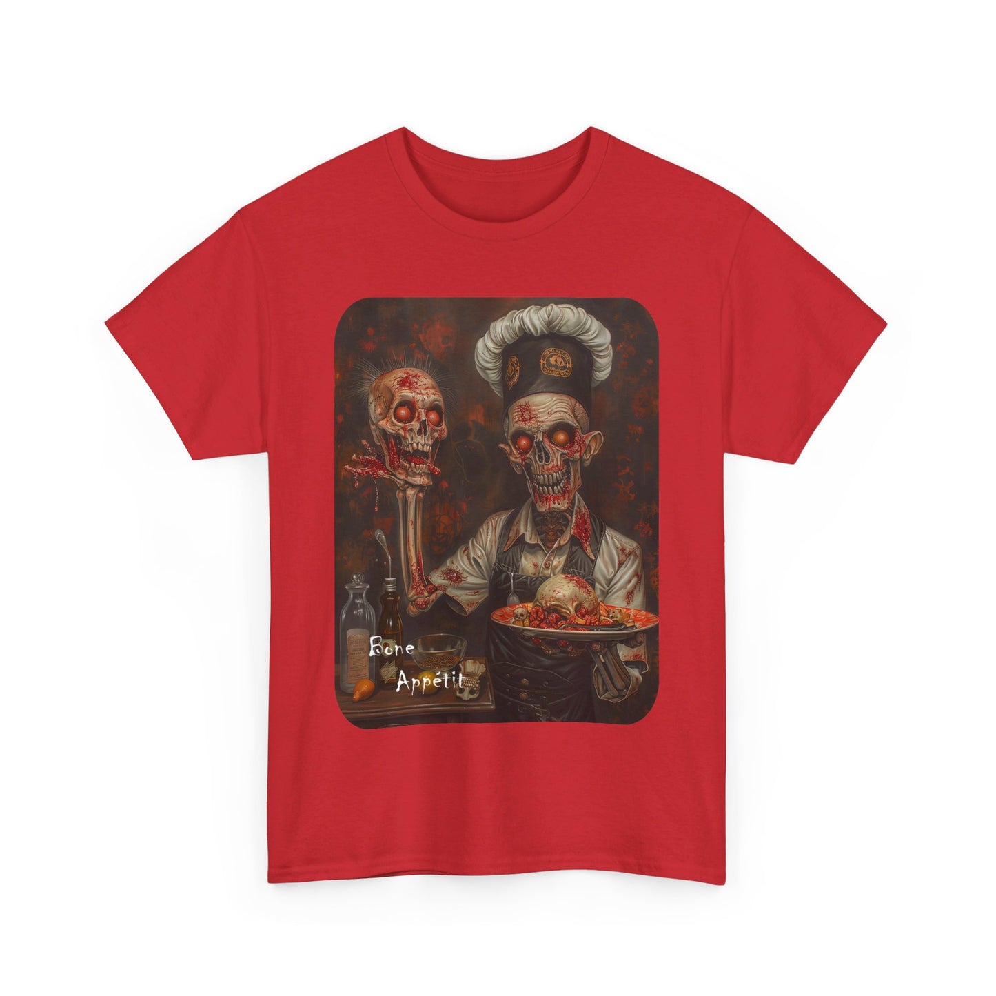Fitzboyzprintz Bone Appetit Unisex Heavy Cotton Tee