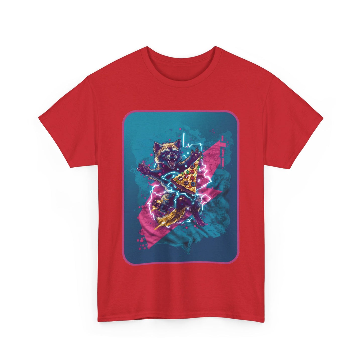 Fitzboyzprintz Werewolf Pizza Party Unisex Heavy Cotton Tee