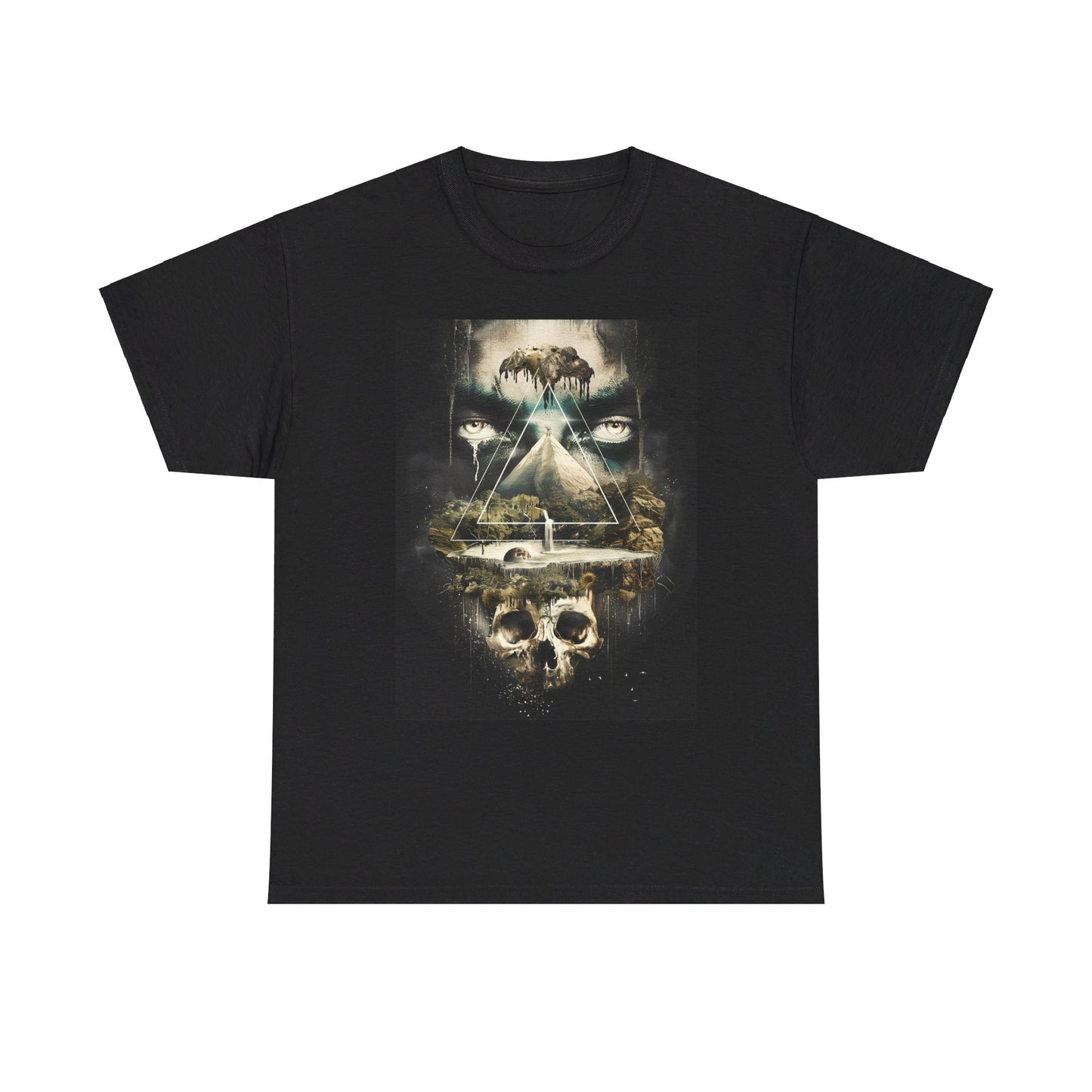 Fitzboyzprintz Eye Of The Illuminati Unisex Fashion Heavy Cotton Fabric Tee Shirt