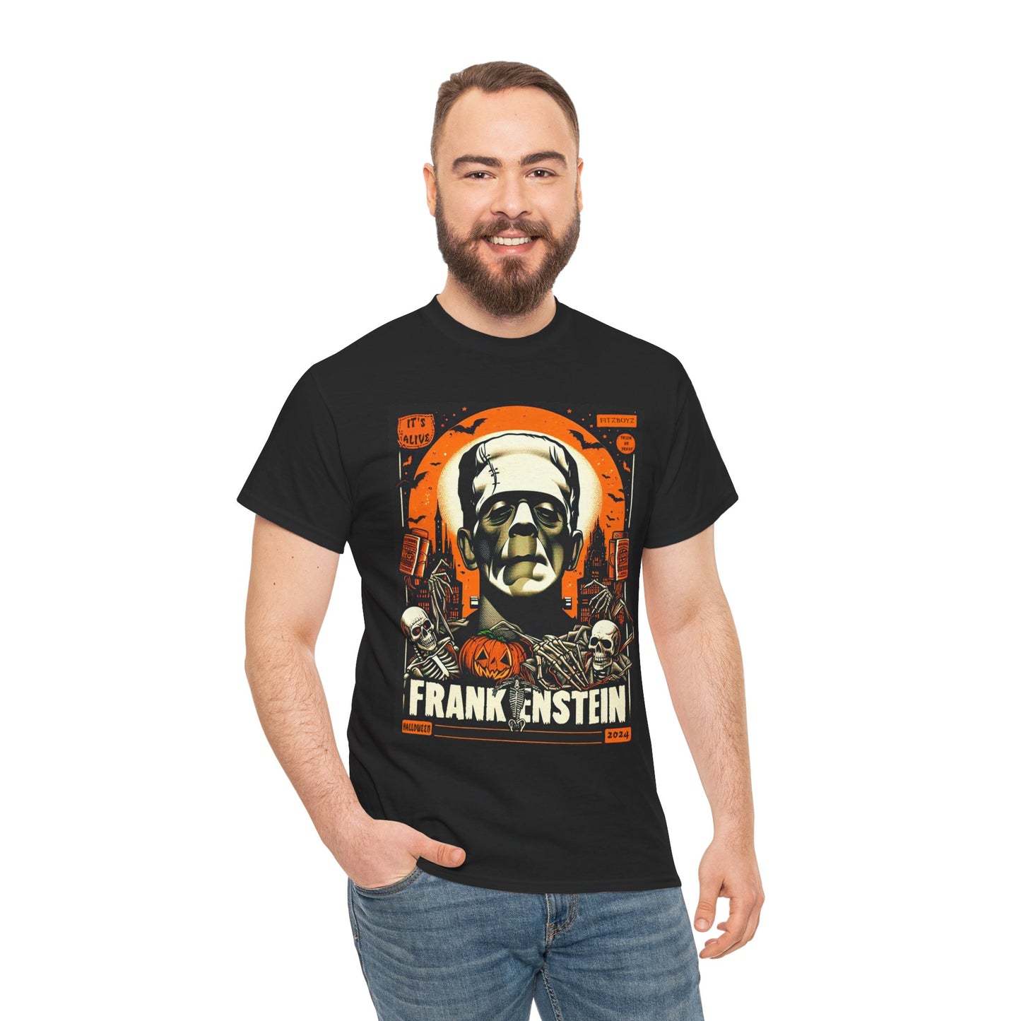 Fitzboyz 2024 halloween Exclusive Print Unisex Heavy Cotton Tee