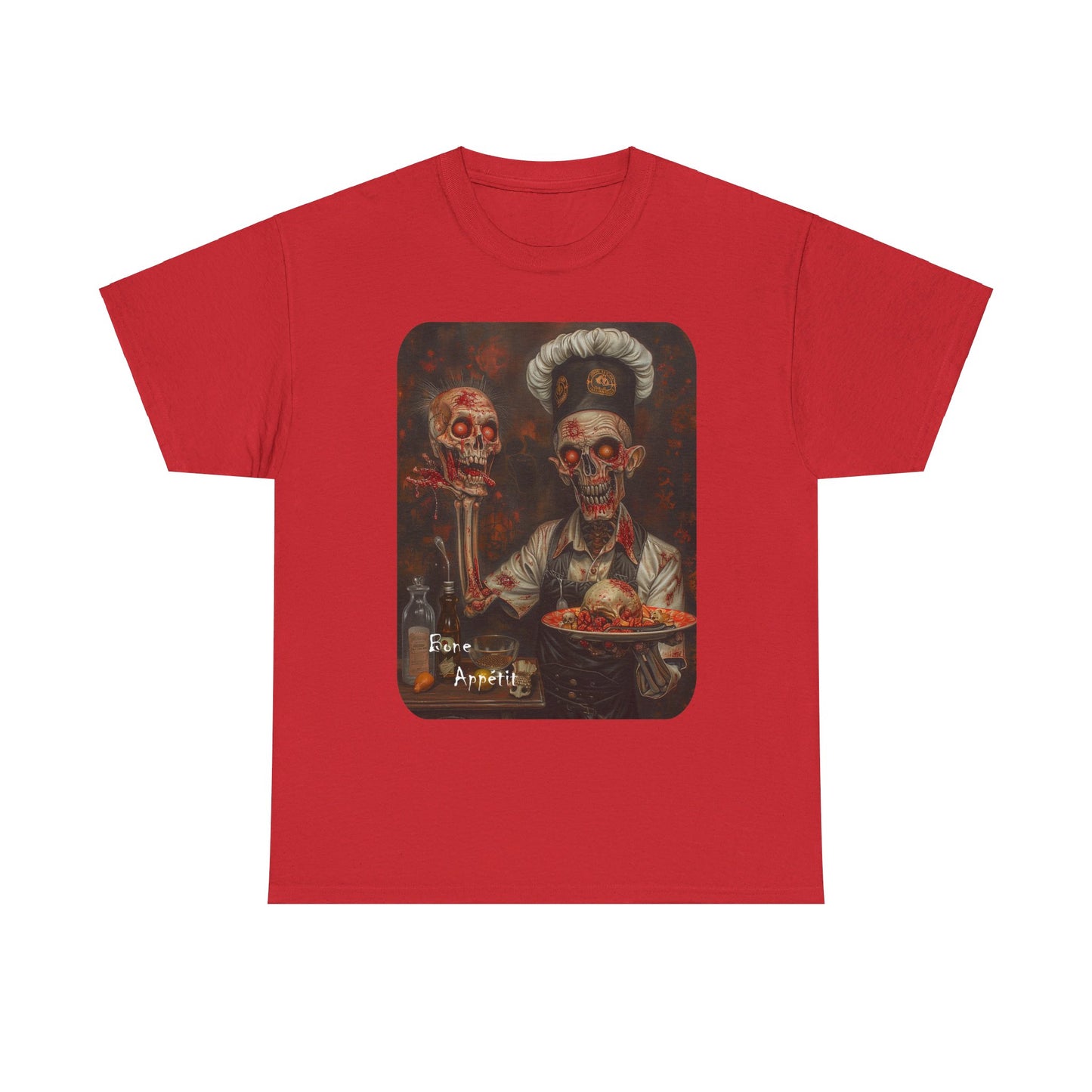 Fitzboyzprintz Bone Appetit Unisex Heavy Cotton Tee
