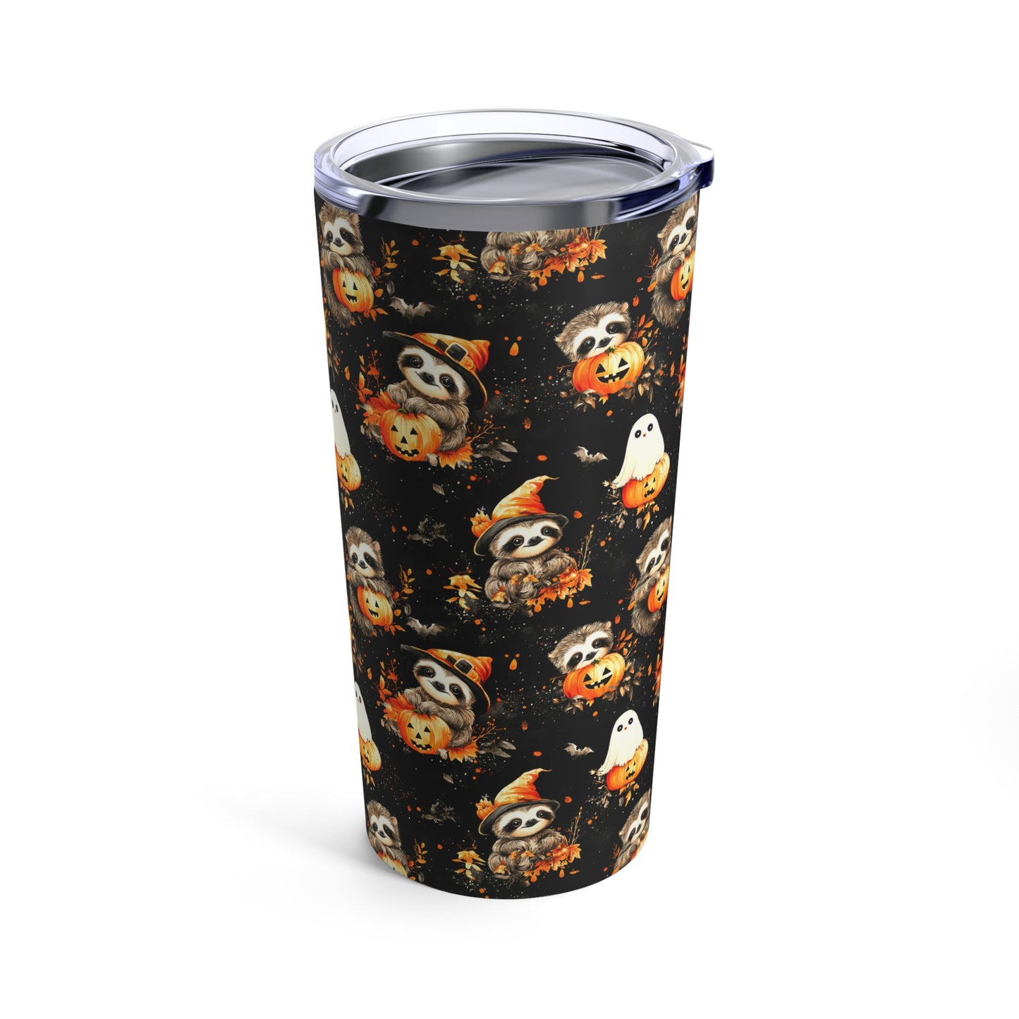 Happy Halloween Sloth Tumbler 20oz