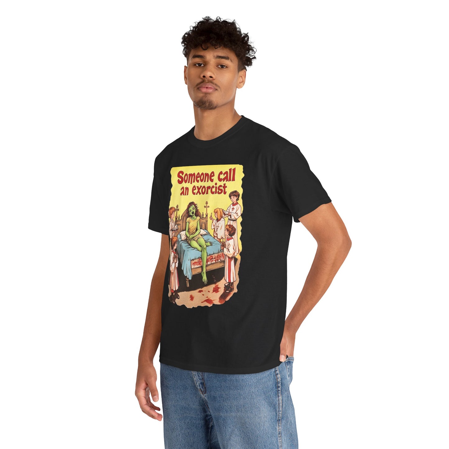 Someone Call An Exorcist Unisex Heavy Cotton Tee