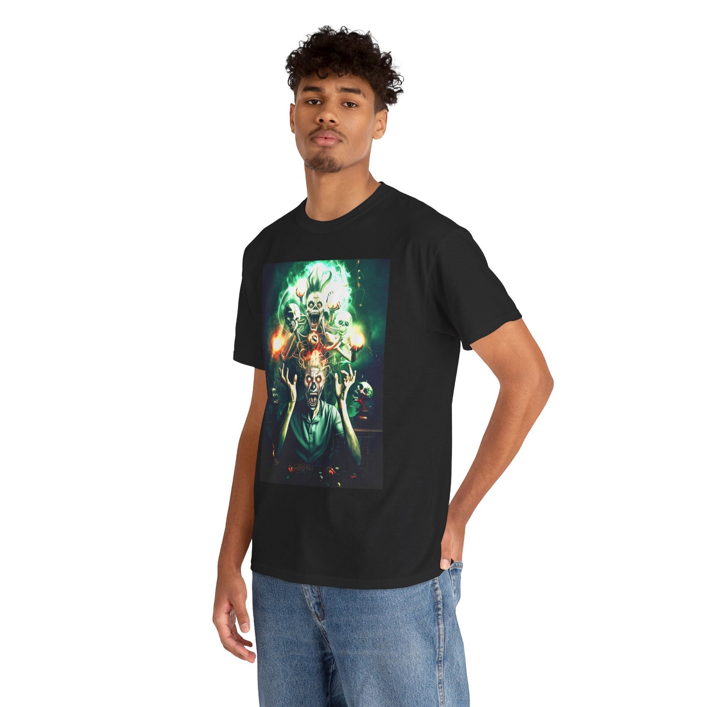 Fitzboyzprintz - Inner Demons Unisex Fashion Heavy Cotton Fabric Casual Tee Shirt
