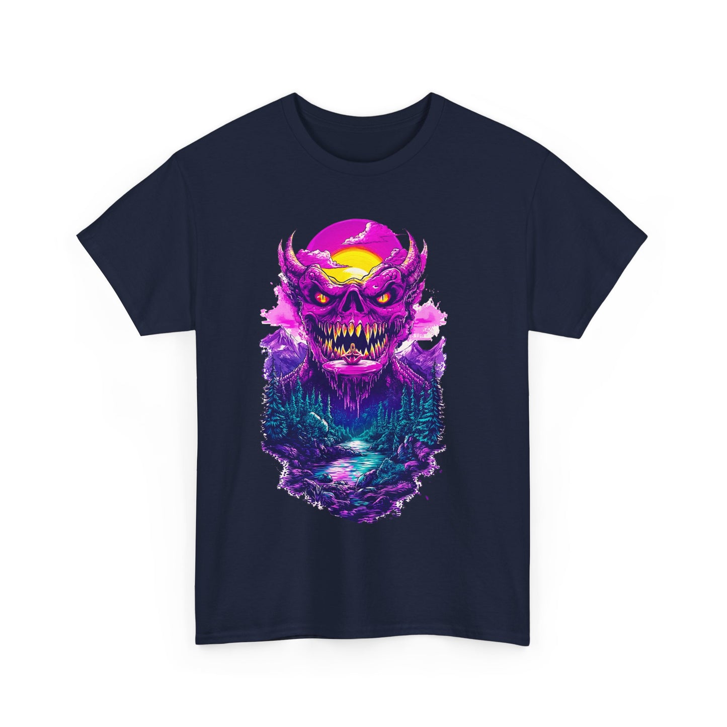 Demon Night Unisex Heavy Cotton Tee