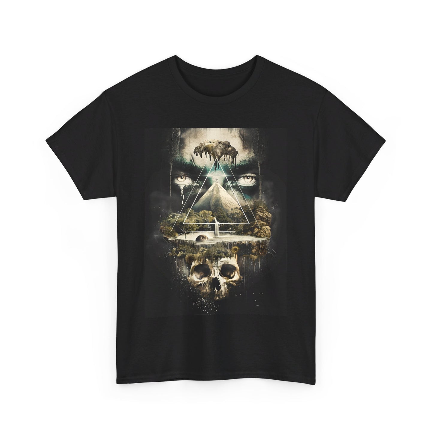 Fitzboyzprintz Eye Of The Illuminati Unisex Fashion Heavy Cotton Fabric Tee Shirt