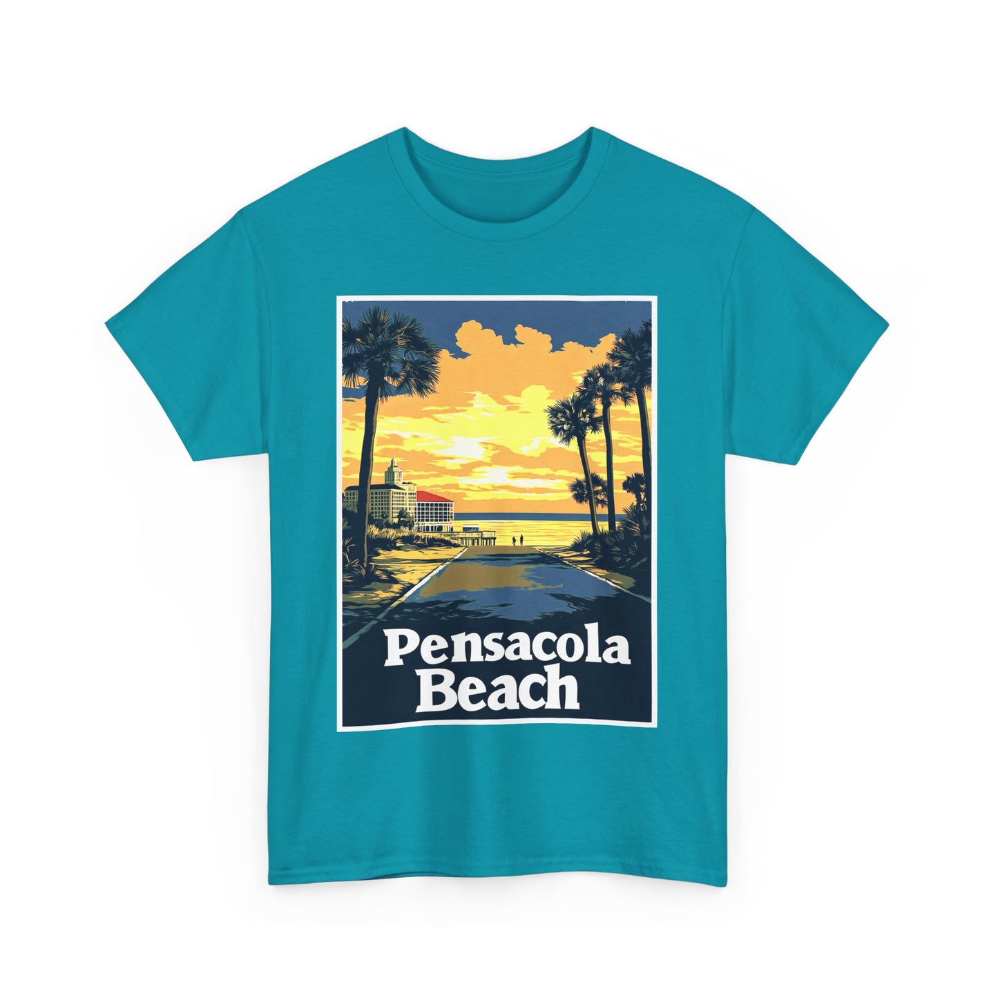 Pensacola Beach Unisex Heavy Cotton Tee
