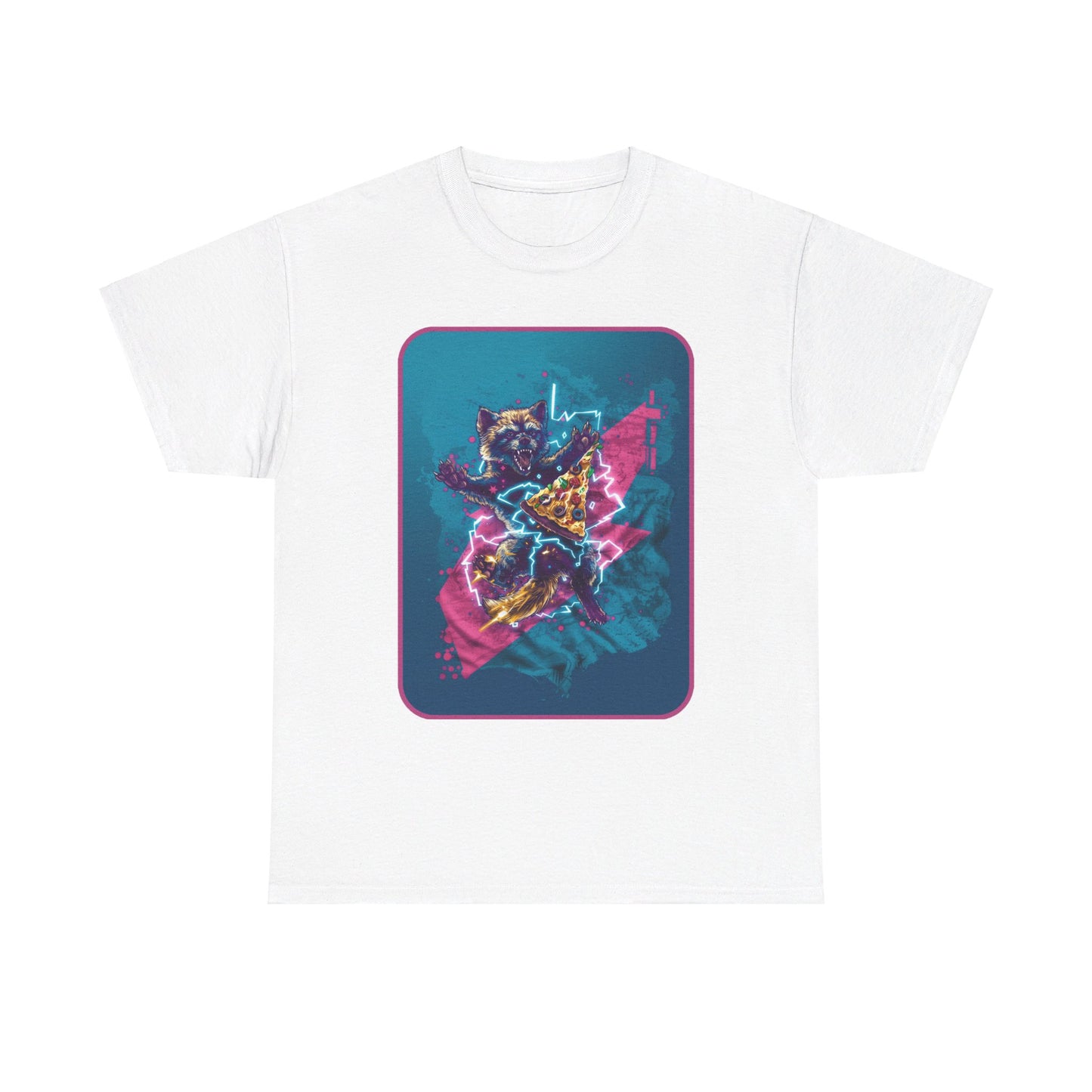 Fitzboyzprintz Werewolf Pizza Party Unisex Heavy Cotton Tee
