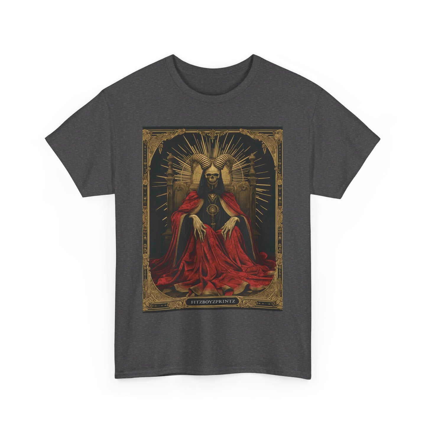 Fitzboyzprintz Death Tarot Card Unisex Heavy Cotton Tee