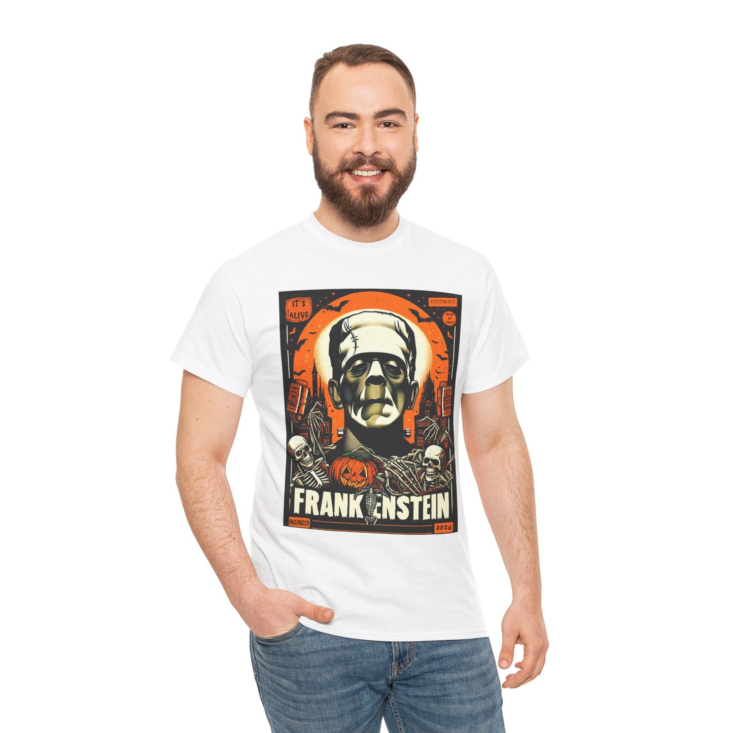 Fitzboyz 2024 halloween Exclusive Print Unisex Heavy Cotton Tee