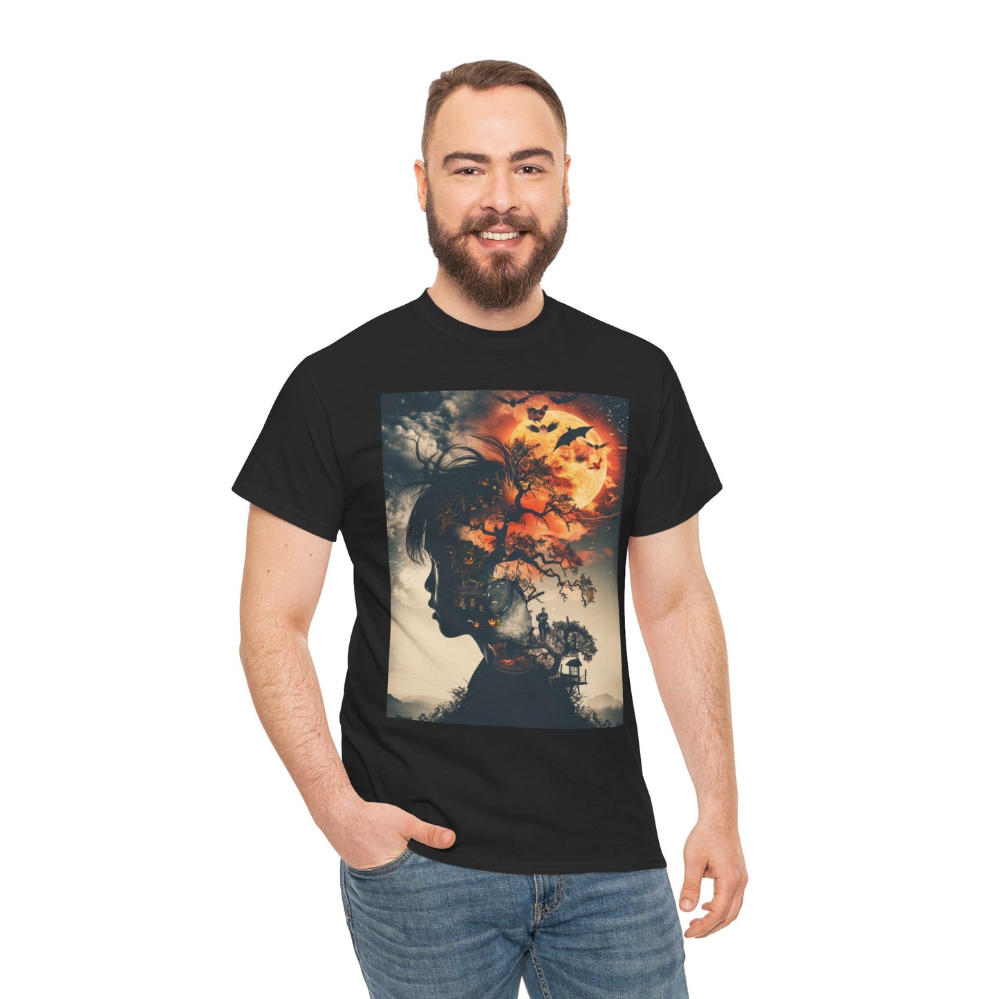 Fitzboyzprintz - Surreal Echoes - Unisex Fashion Heavy Cotton Fabric Tee Shirt