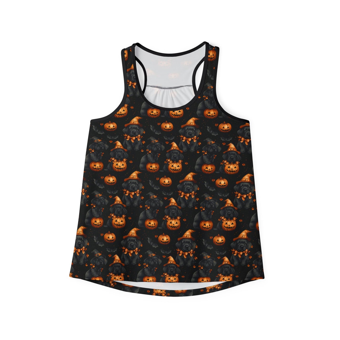 Happy Howl-O-Ween Black Lab Women's Tank Top