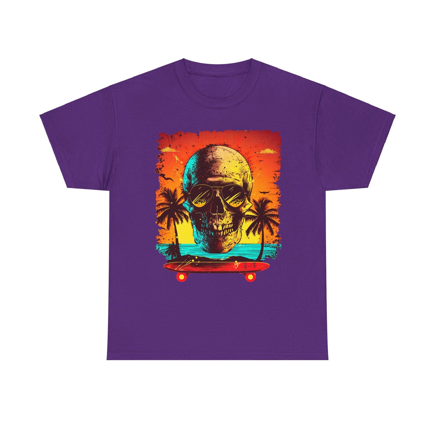 Skull Beach Unisex Heavy Cotton Tee