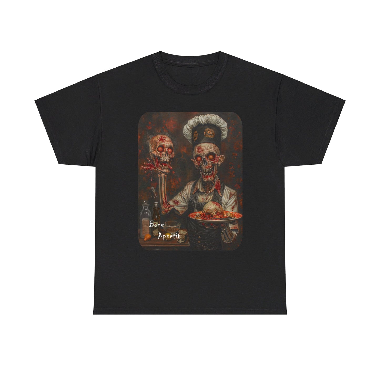 Fitzboyzprintz Bone Appetit Unisex Heavy Cotton Tee