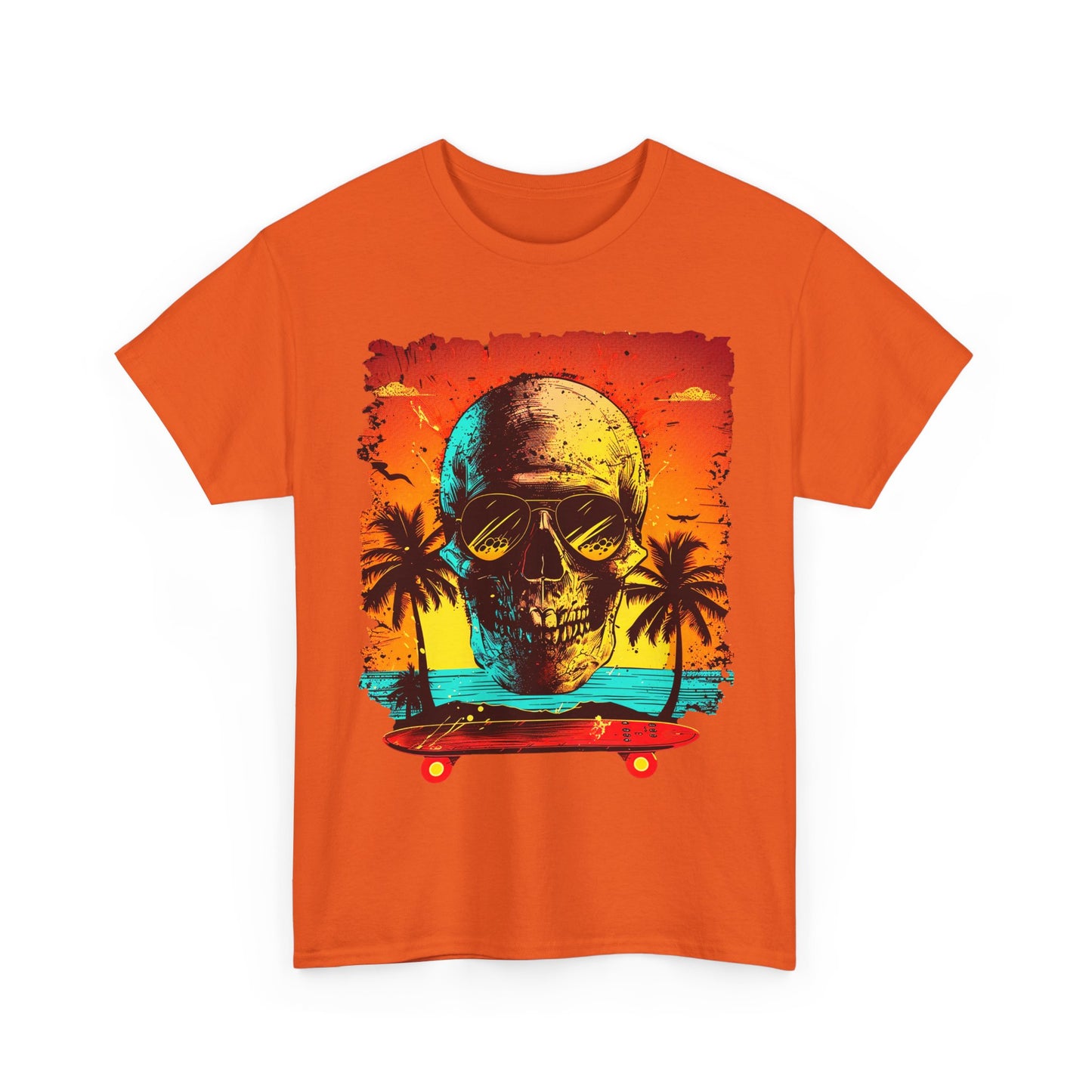 Skull Beach Unisex Heavy Cotton Tee