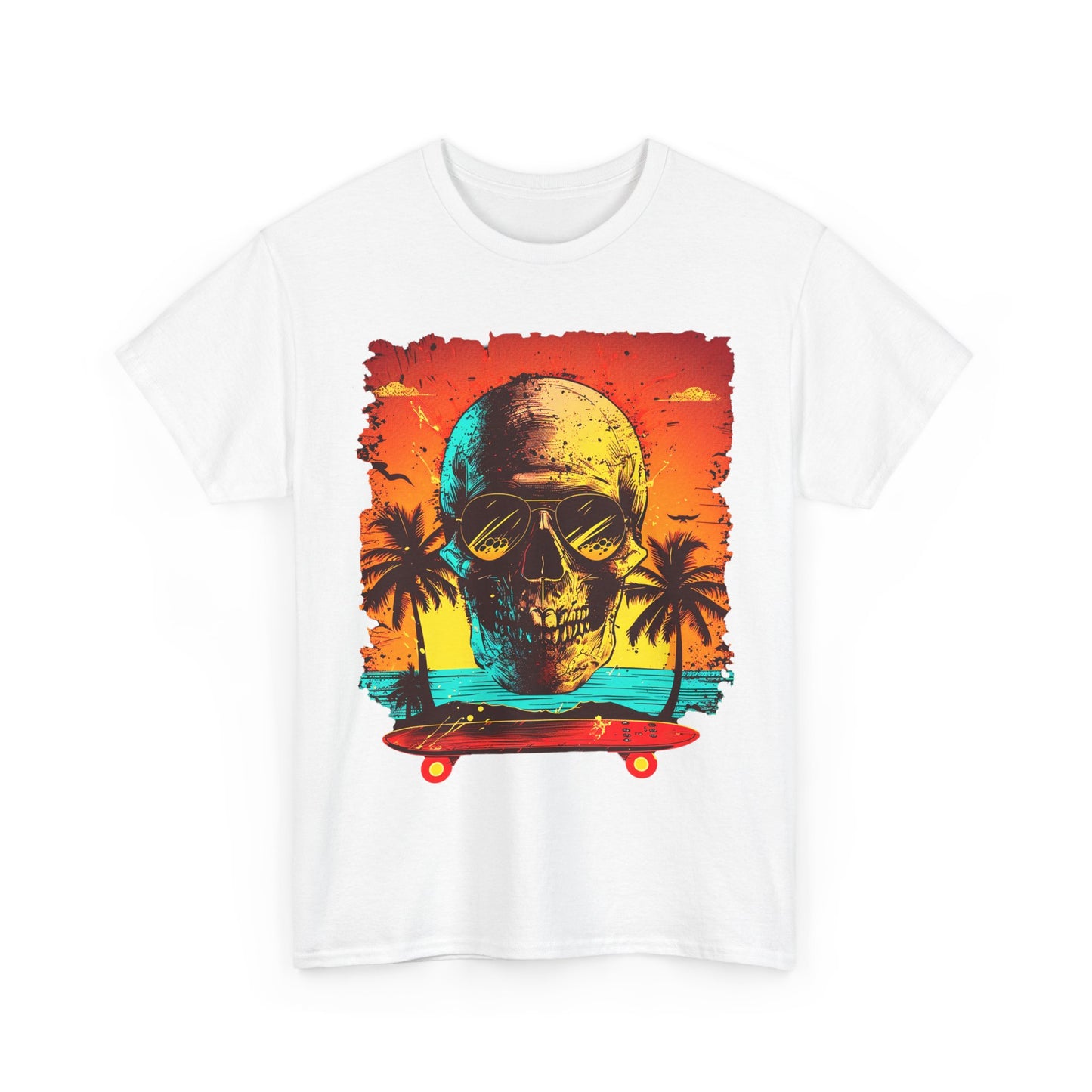 Skull Beach Unisex Heavy Cotton Tee
