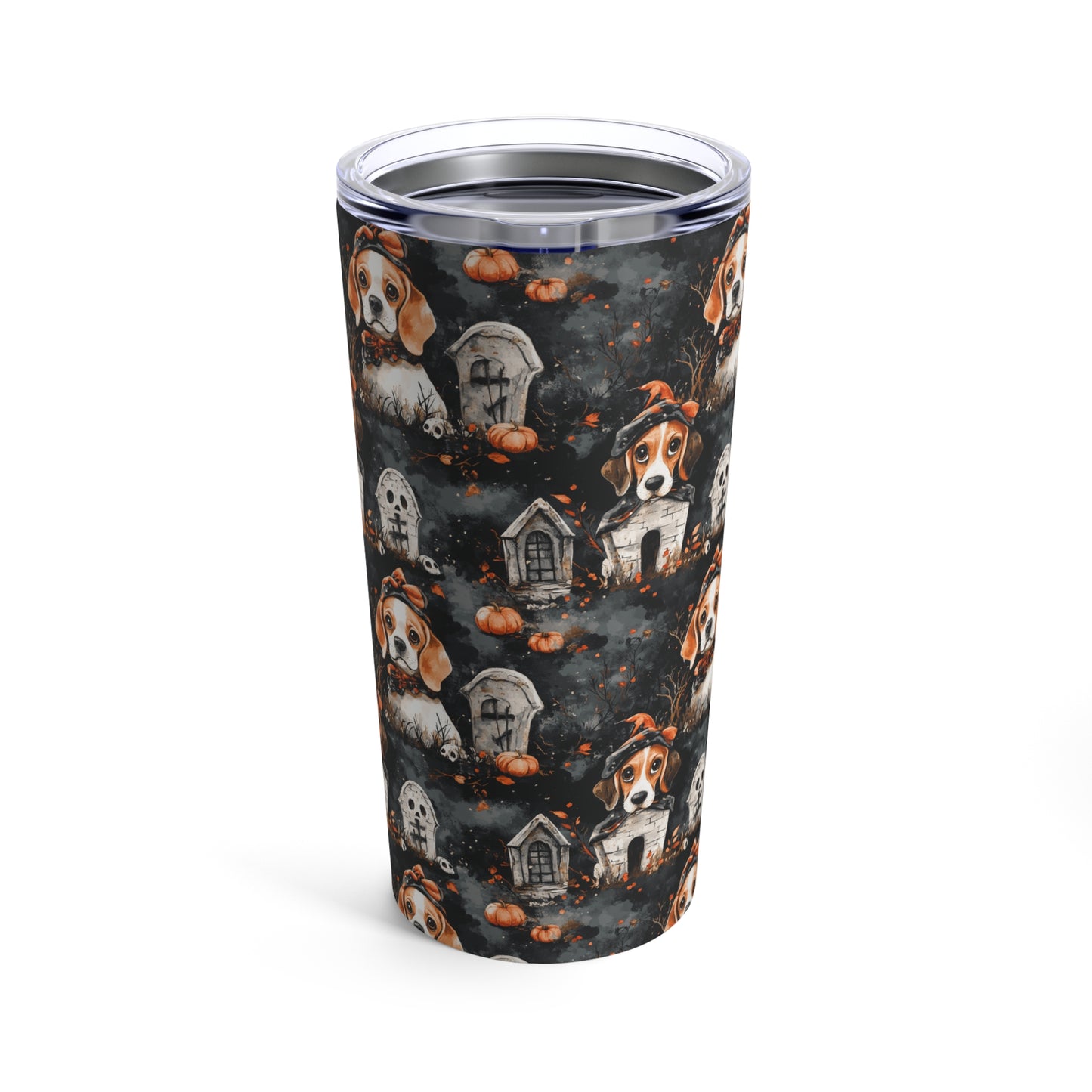 Happy Howl-O-Ween Beagle Tumbler 20oz
