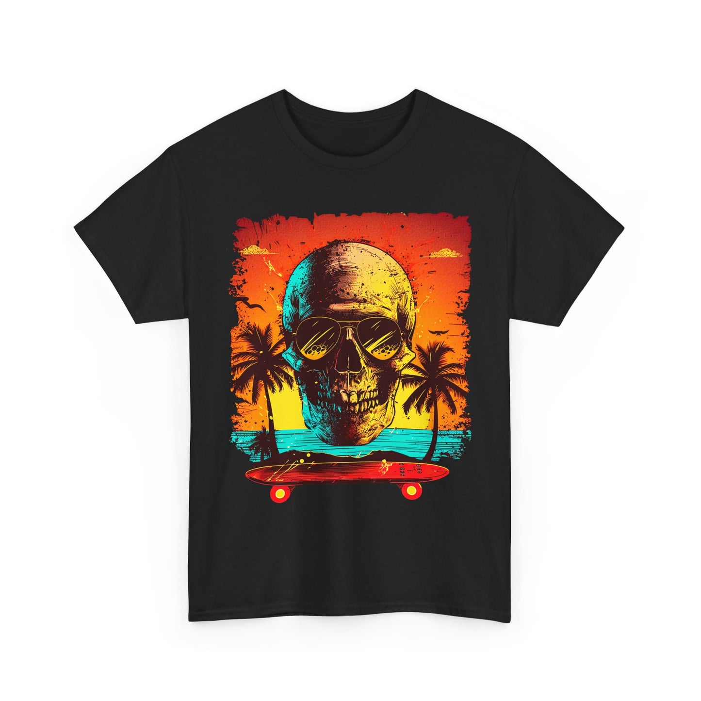Skull Beach Unisex Heavy Cotton Tee