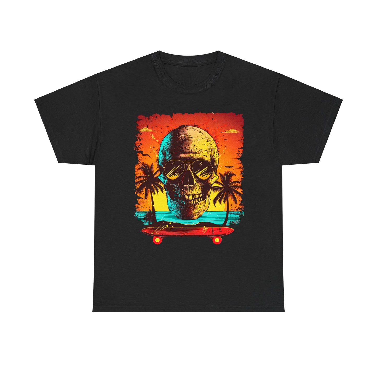 Skull Beach Unisex Heavy Cotton Tee