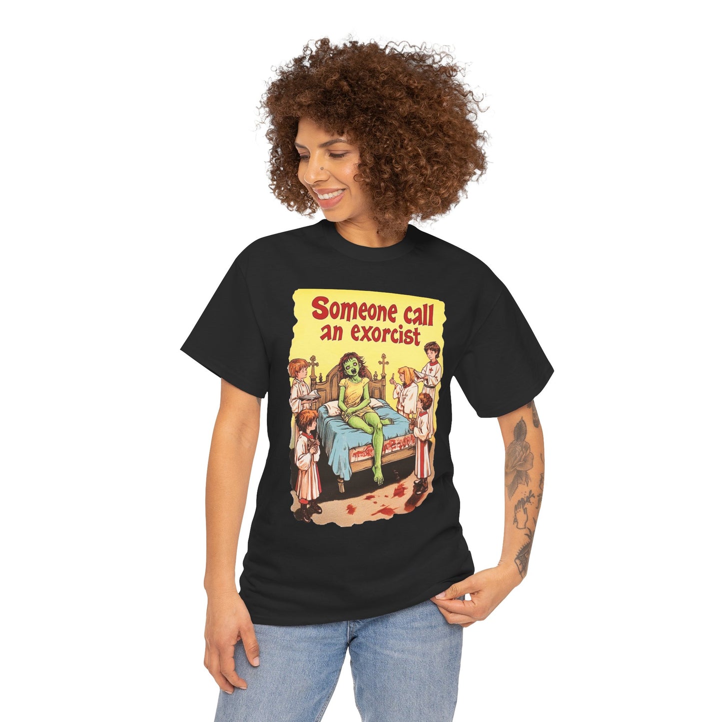 Someone Call An Exorcist Unisex Heavy Cotton Tee