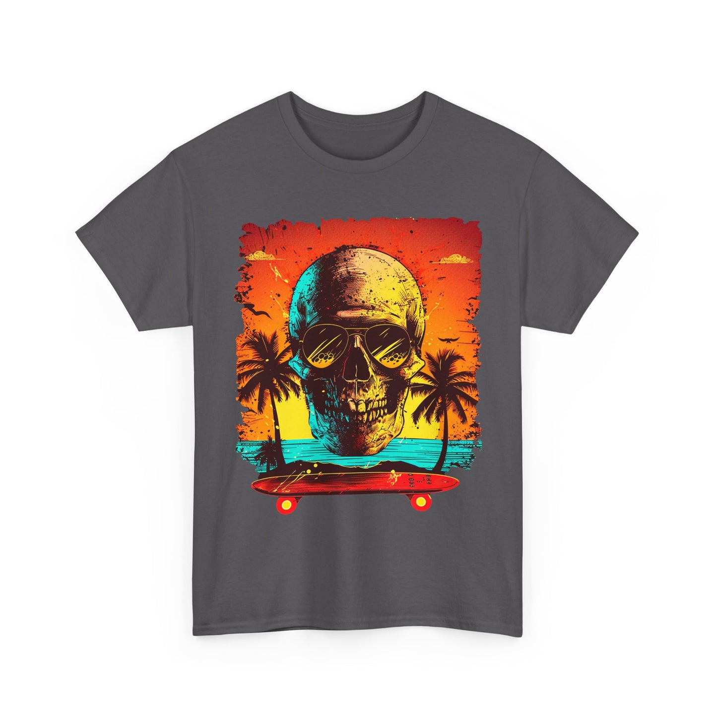 Skull Beach Unisex Heavy Cotton Tee