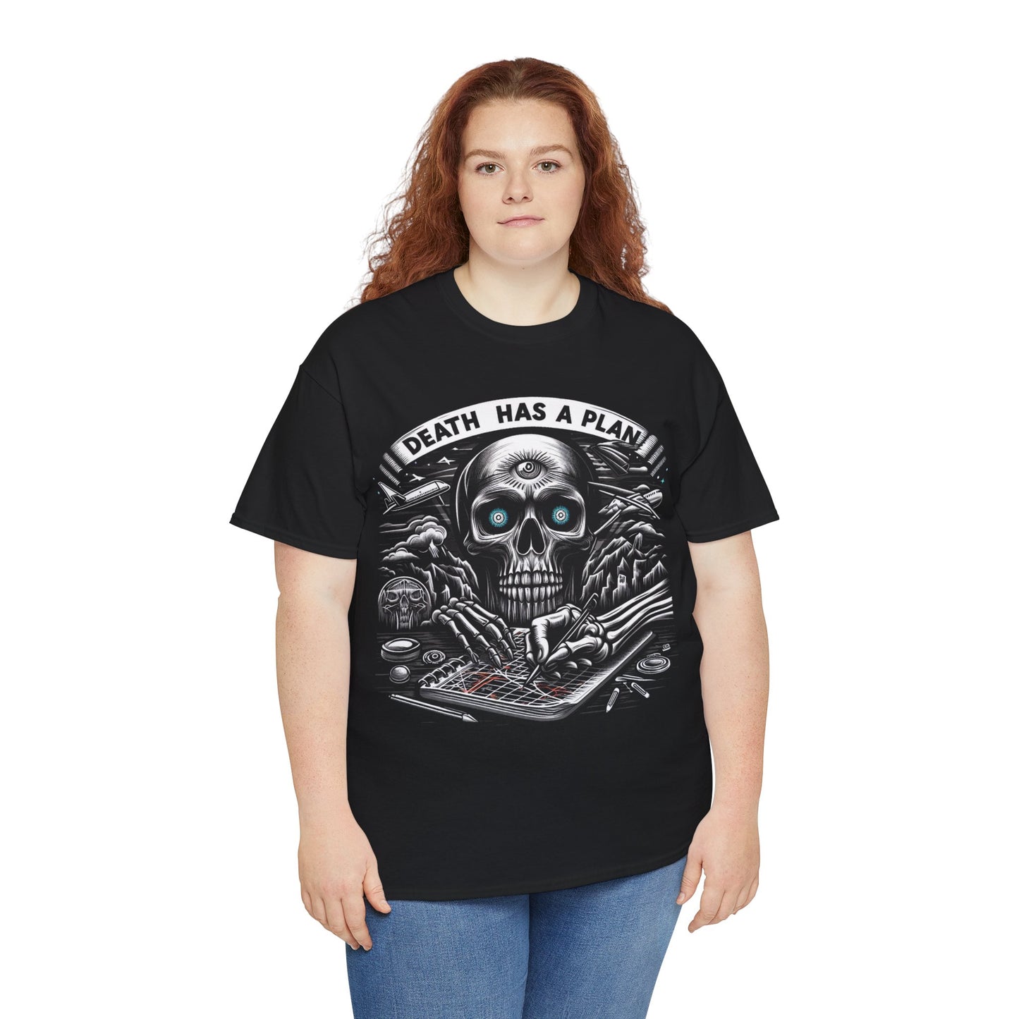 Death Has A Plan Unisex Heavy Cotton Tee