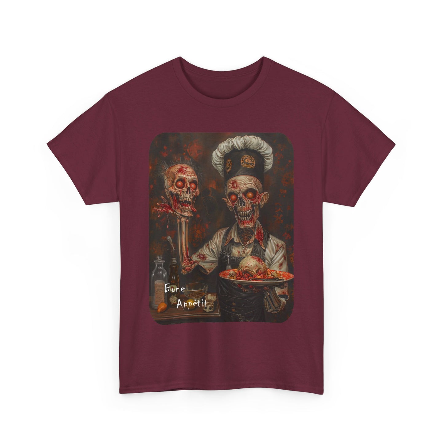 Fitzboyzprintz Bone Appetit Unisex Heavy Cotton Tee