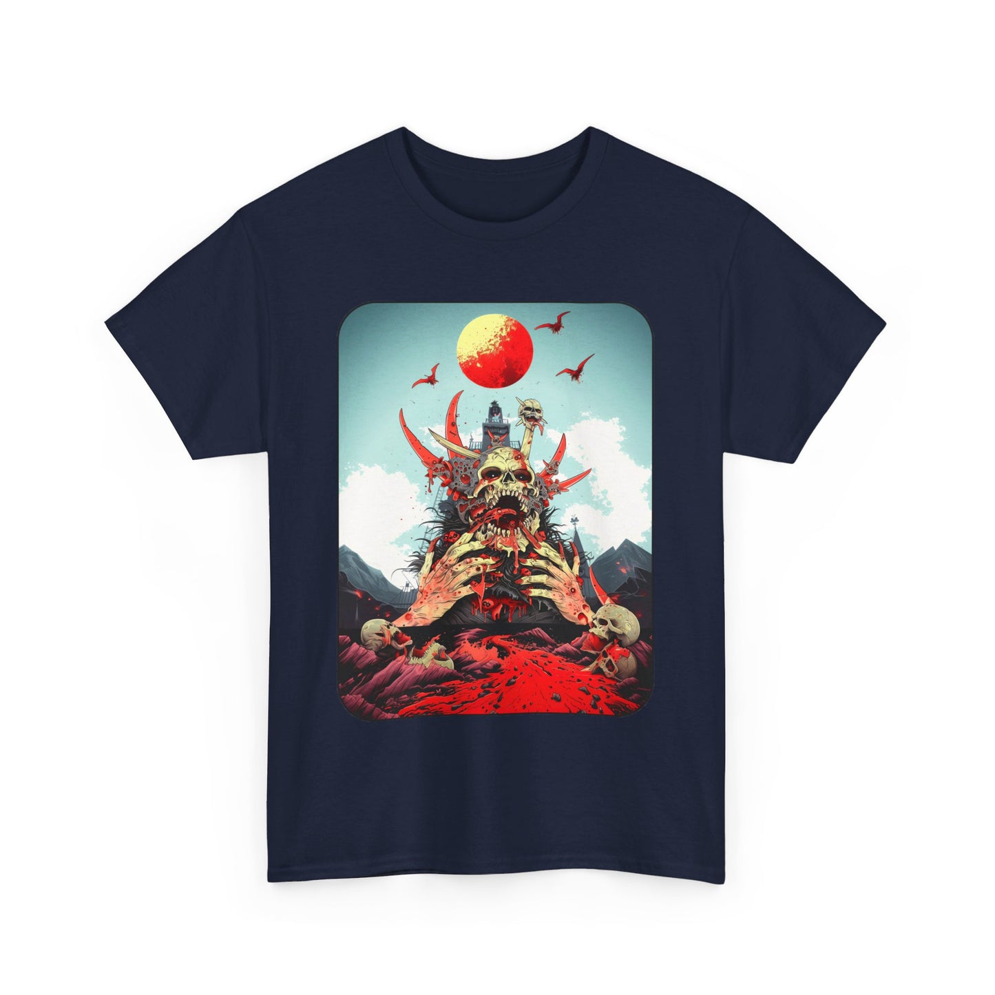 Fitzboyzprintz Baptized In Blood Unisex Fashion Heavy Cotton Fabric Graphic Tee Shirt