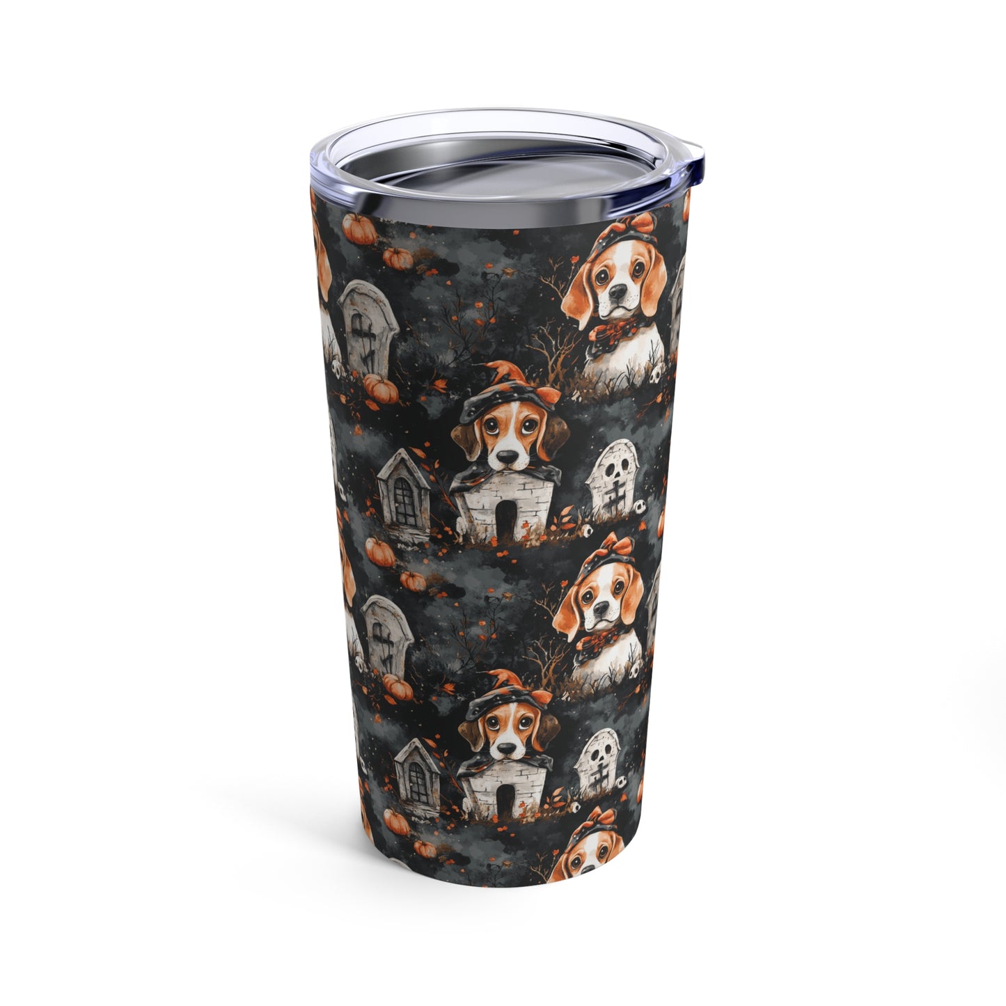 Happy Howl-O-Ween Beagle Tumbler 20oz