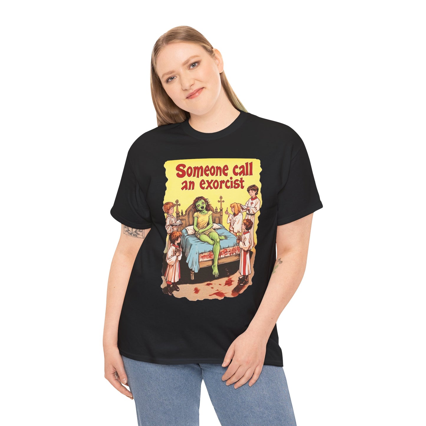 Someone Call An Exorcist Unisex Heavy Cotton Tee
