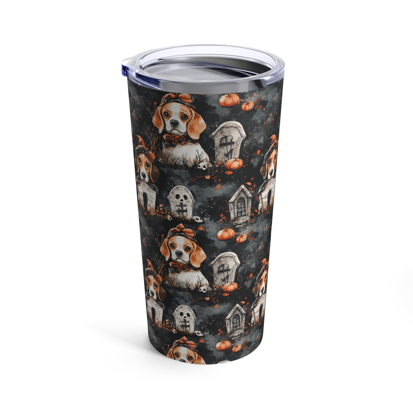 Happy Howl-O-Ween Beagle Tumbler 20oz