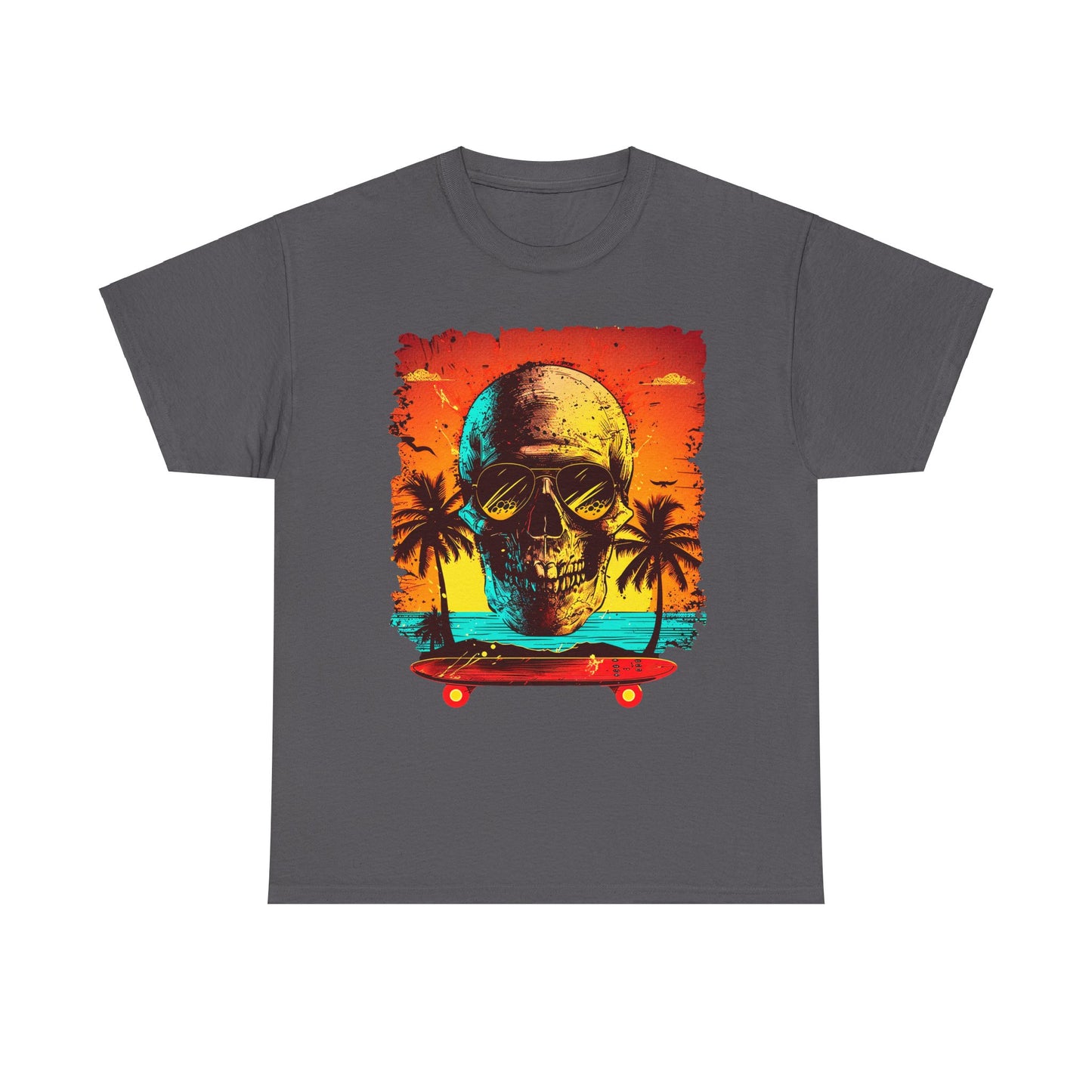 Skull Beach Unisex Heavy Cotton Tee