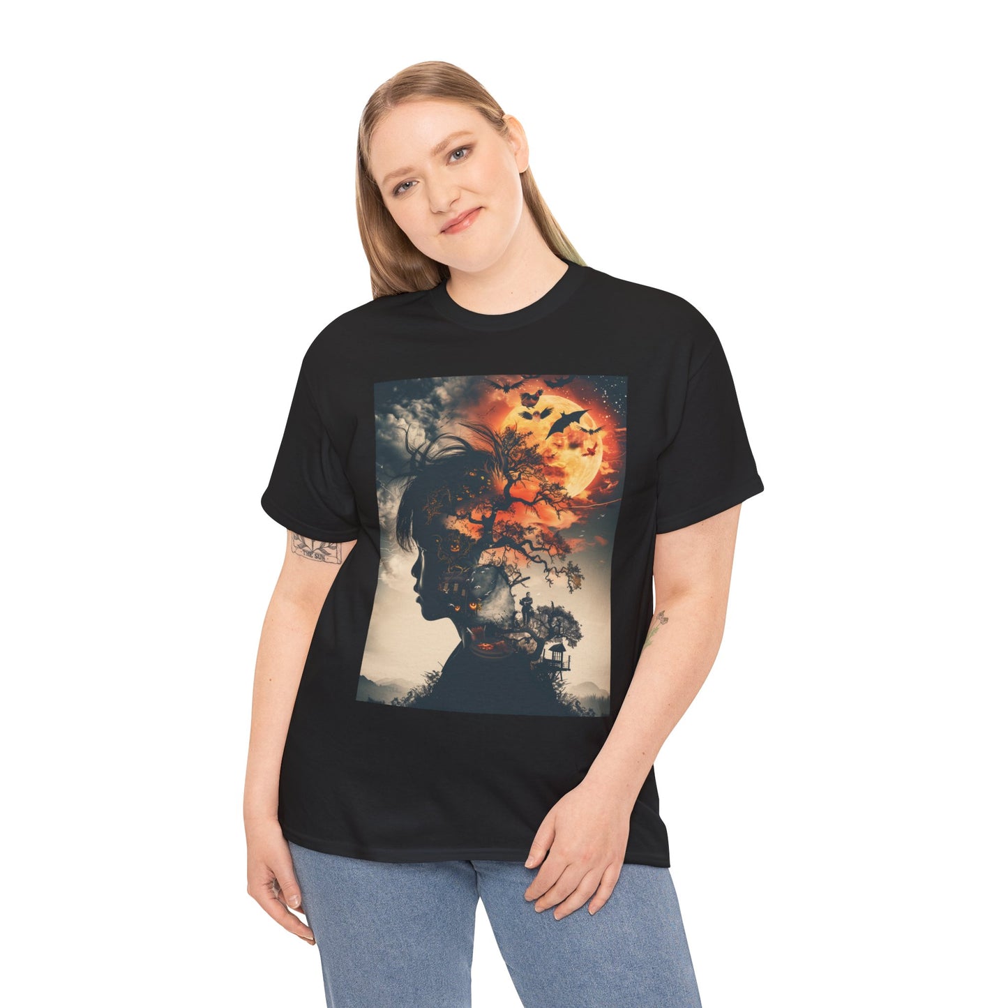 Fitzboyzprintz - Surreal Echoes - Unisex Fashion Heavy Cotton Fabric Tee Shirt