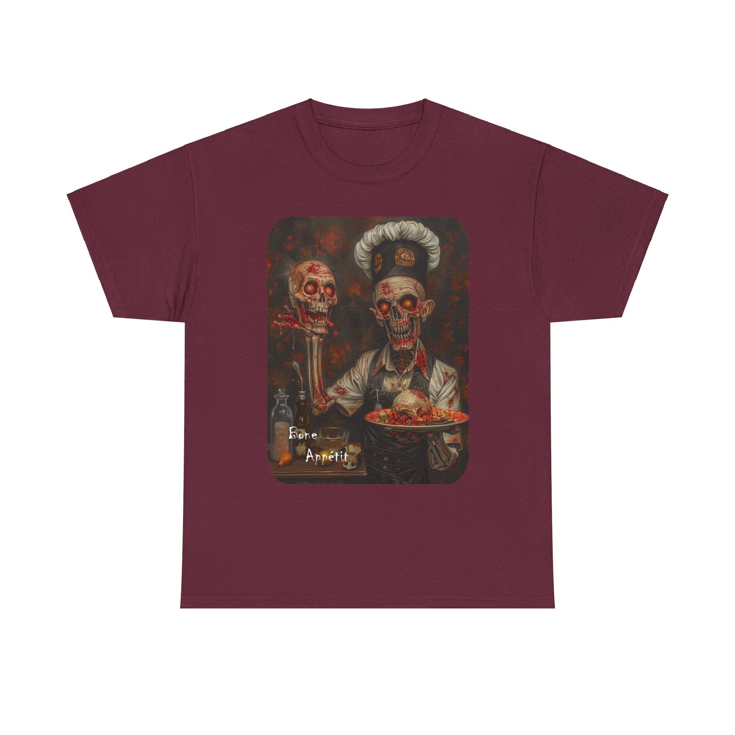 Fitzboyzprintz Bone Appetit Unisex Heavy Cotton Tee