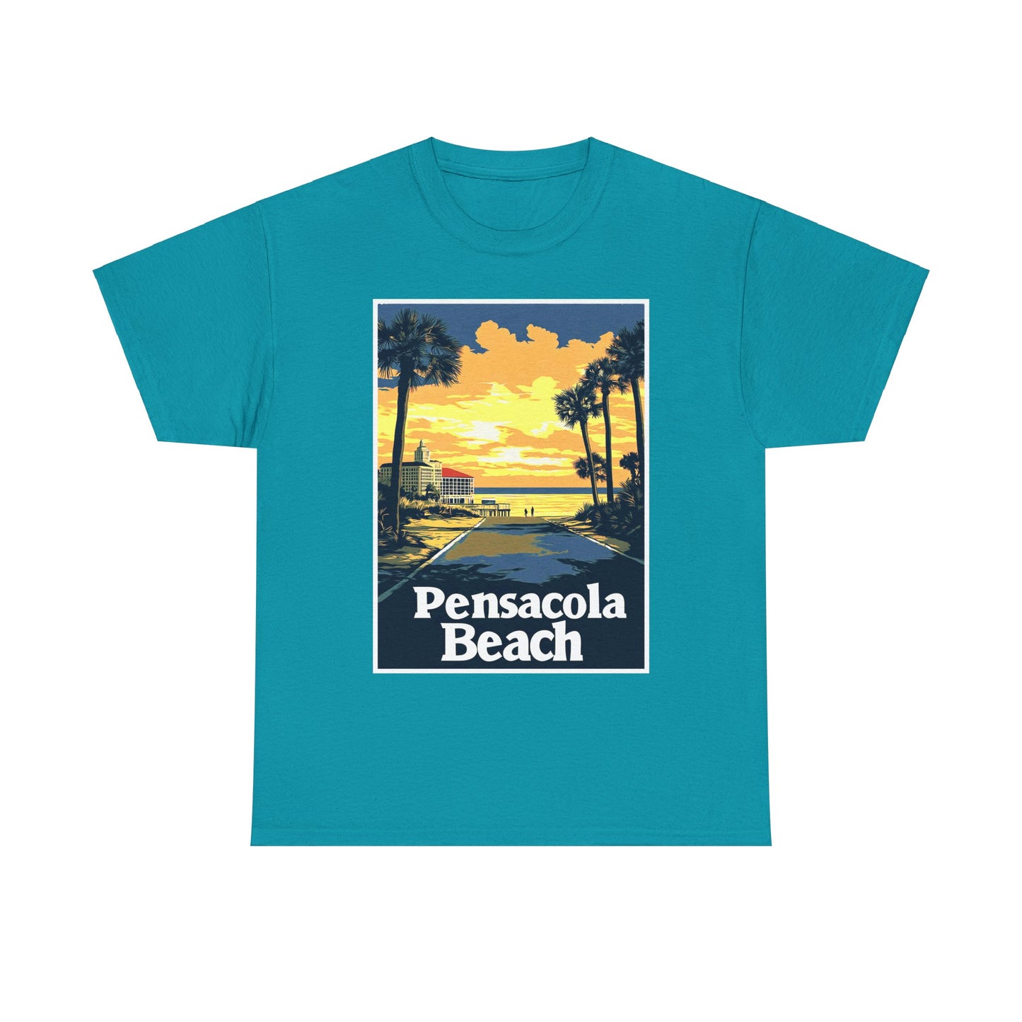 Pensacola Beach Unisex Heavy Cotton Tee