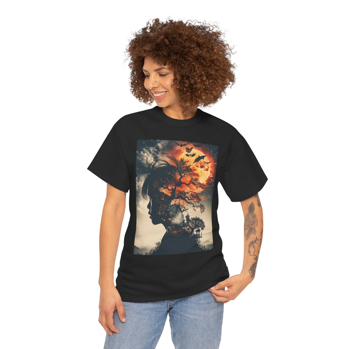 Fitzboyzprintz - Surreal Echoes - Unisex Fashion Heavy Cotton Fabric Tee Shirt