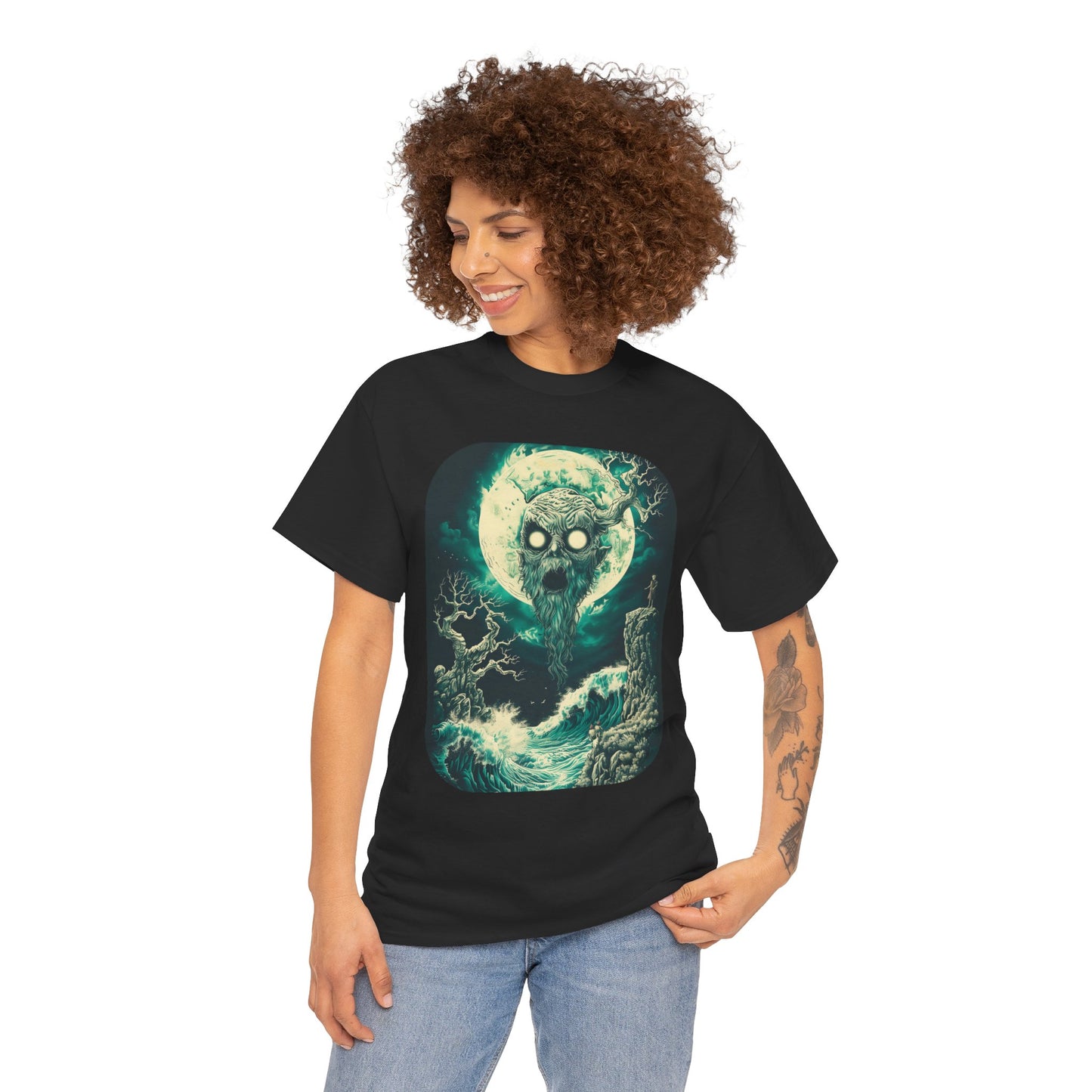 Fitzboyzprintz Nightmare Fantasy Basic Unisex Fashion Heavy Cotton Fabric Graphic Streetwear Tee Shirt