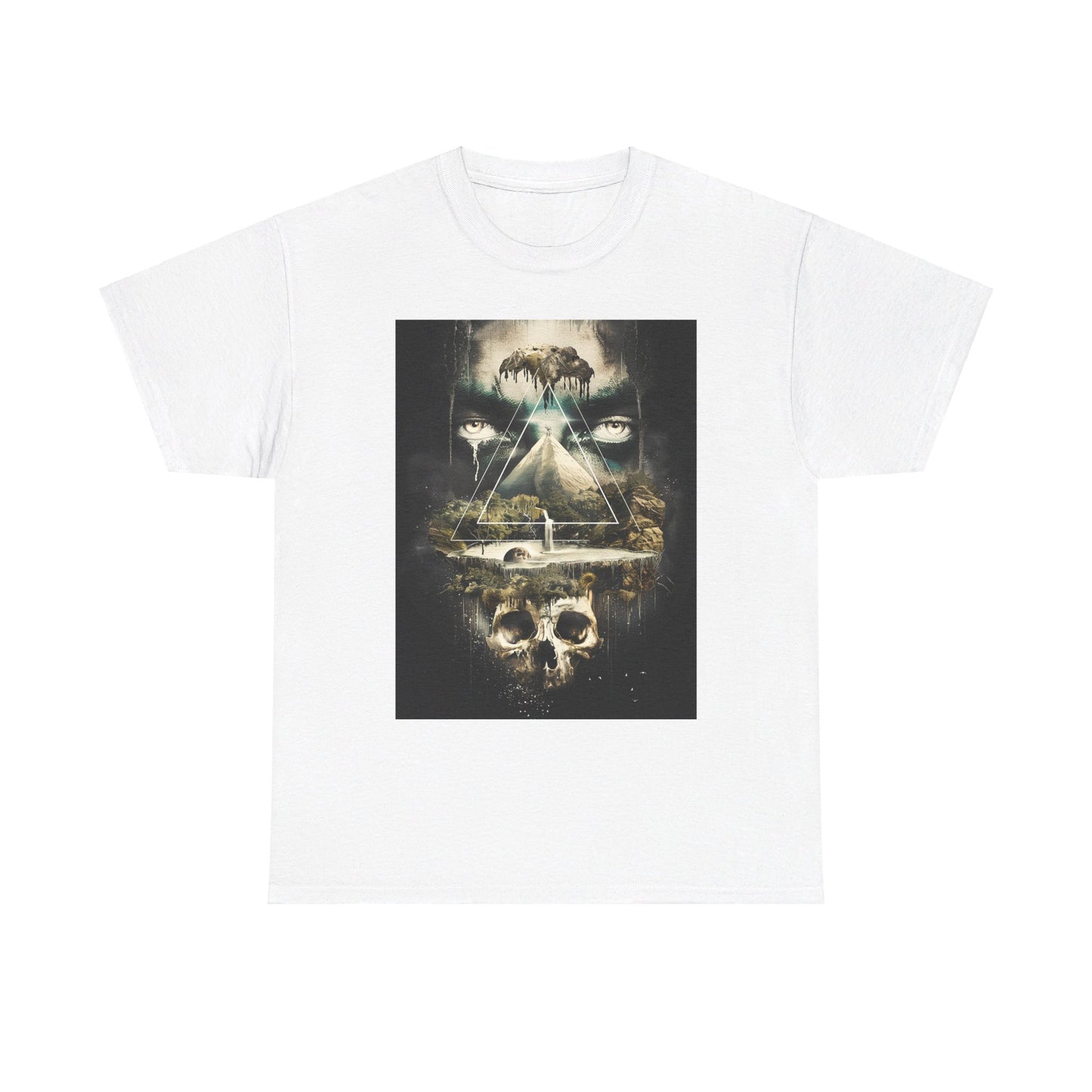 Fitzboyzprintz Eye Of The Illuminati Unisex Fashion Heavy Cotton Fabric Tee Shirt
