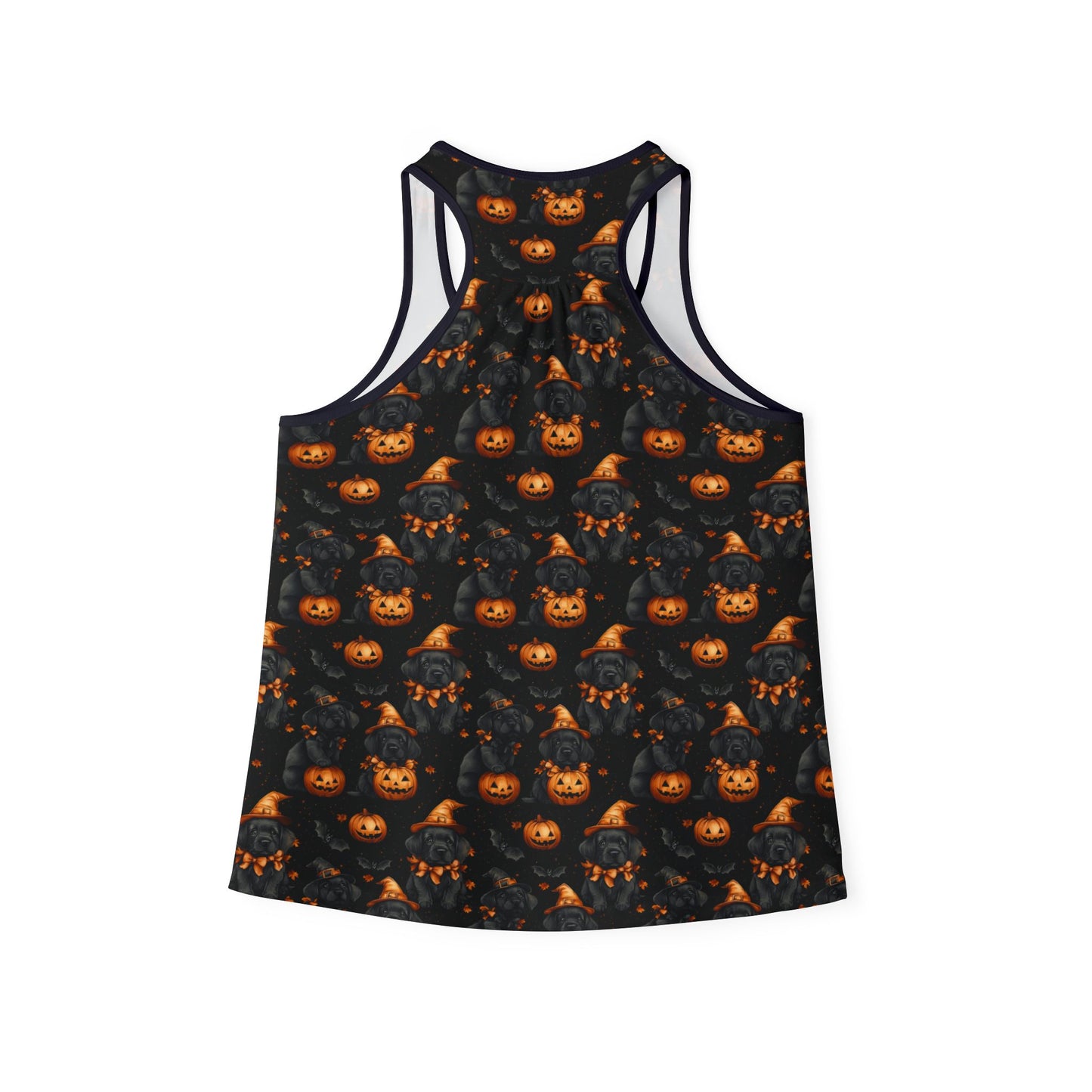 Happy Howl-O-Ween Black Lab Women's Tank Top