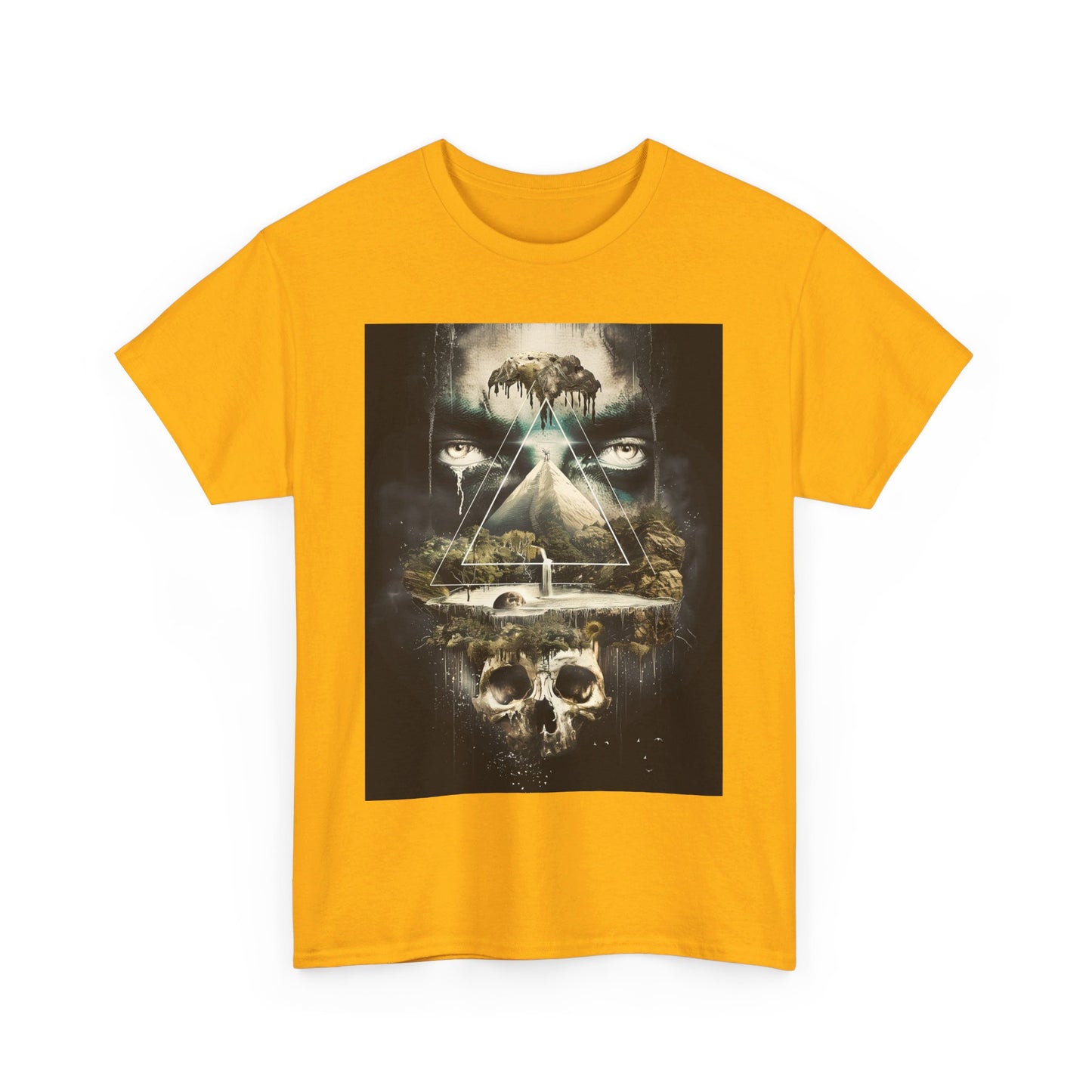 Fitzboyzprintz Eye Of The Illuminati Unisex Fashion Heavy Cotton Fabric Tee Shirt