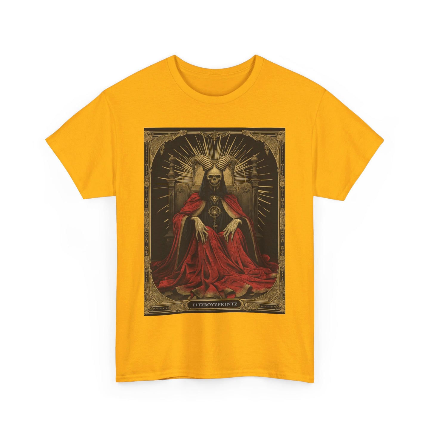 Fitzboyzprintz Death Tarot Card Unisex Heavy Cotton Tee