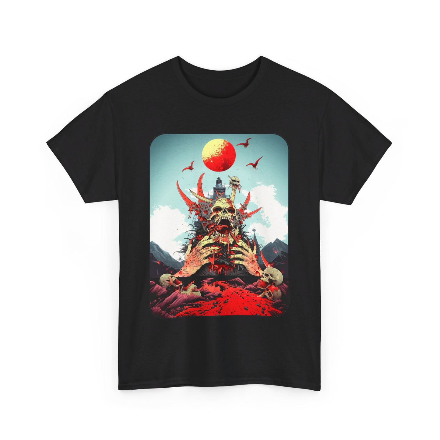Fitzboyzprintz Baptized In Blood Unisex Fashion Heavy Cotton Fabric Graphic Tee Shirt