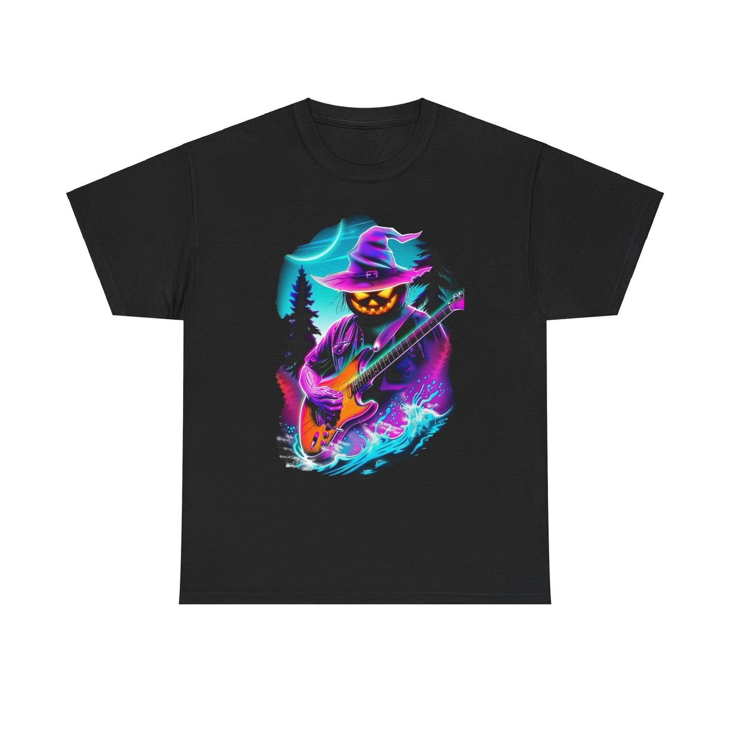 Scarecrow with guitar Unisex Heavy Cotton Tee